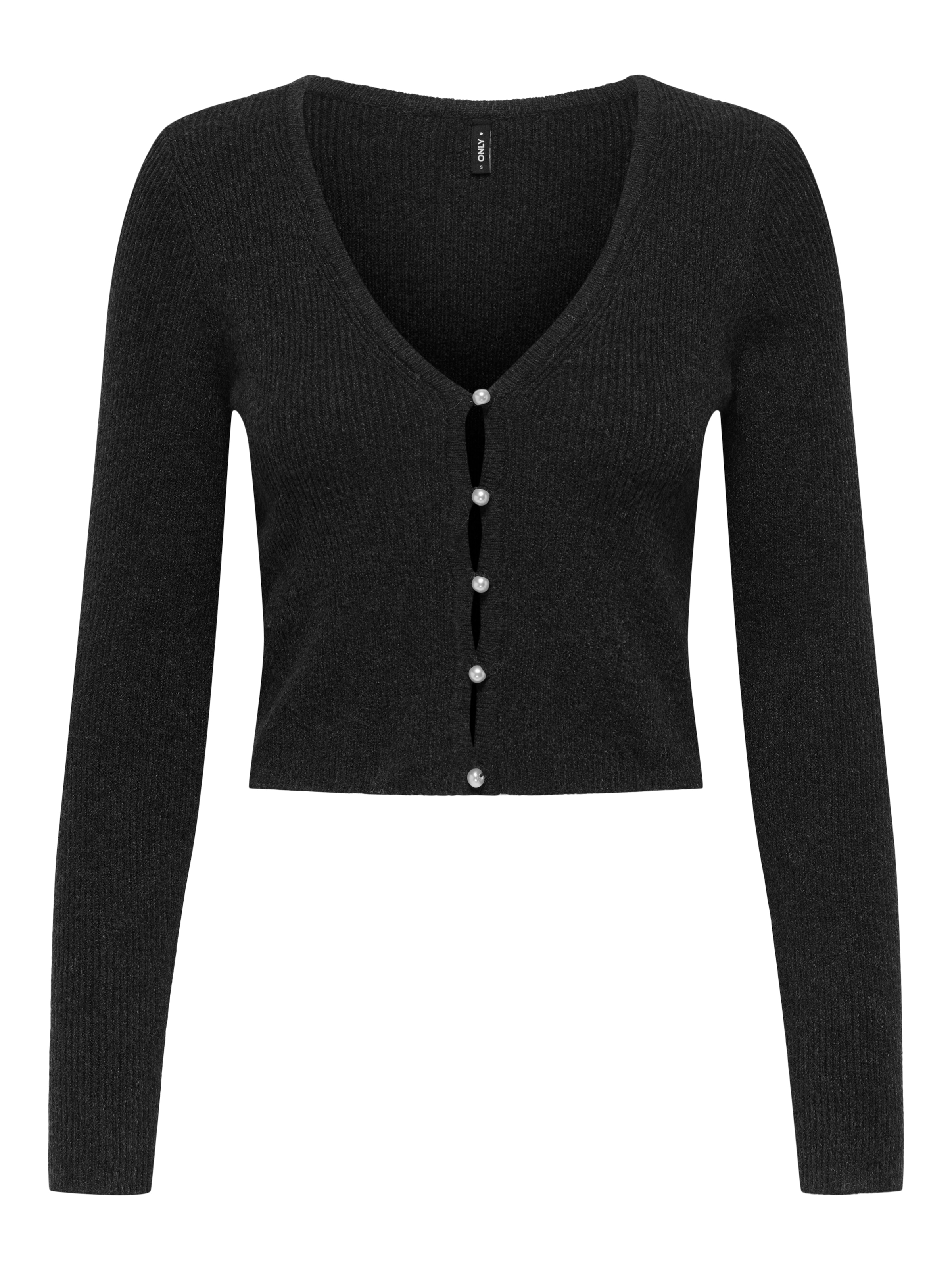 ONLY Strickpullover »ONLRICA LIFE LS VNECK PEARLCARD KNT«