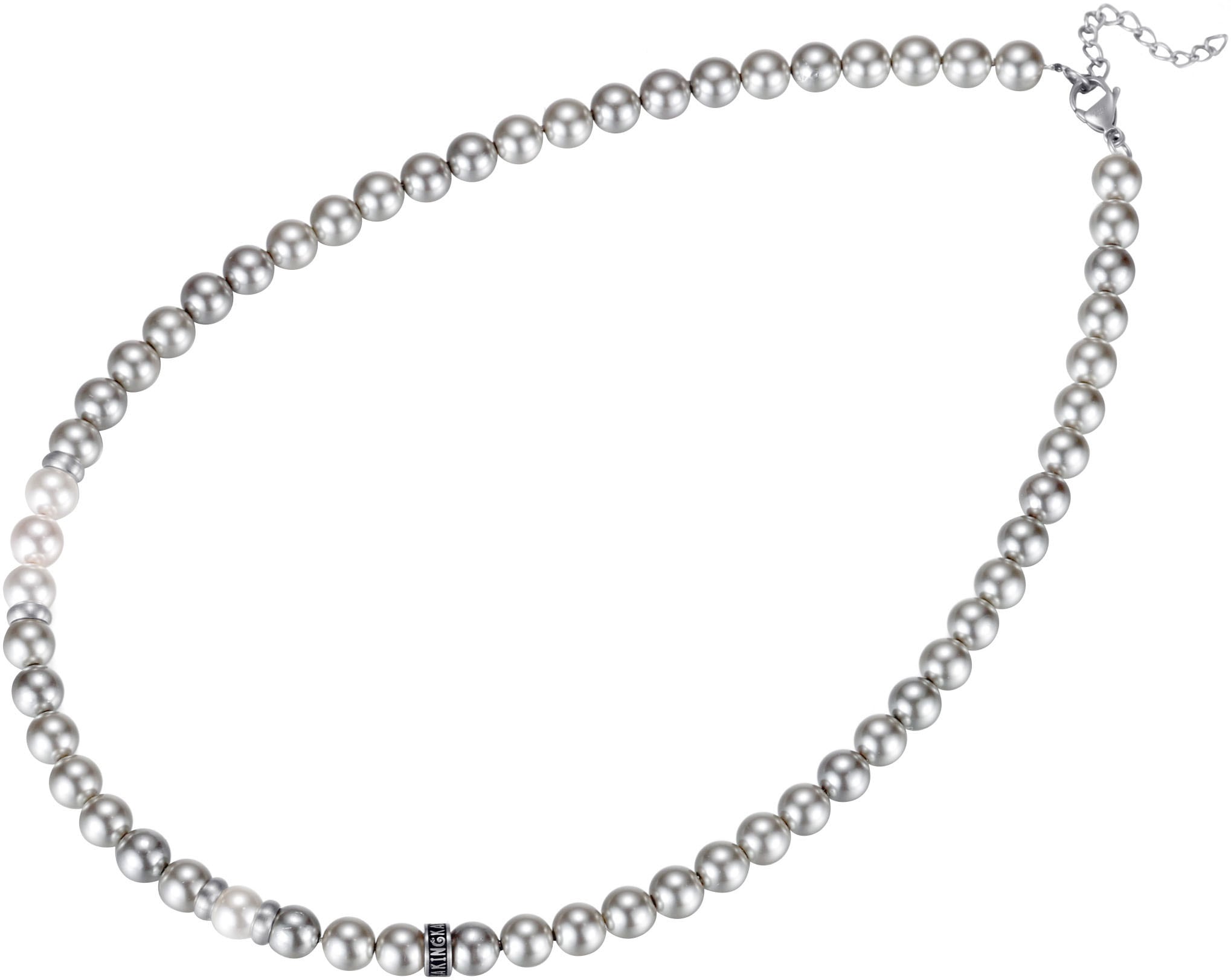Perlenkette »Schmuck Geschenk Edelstahl Halsschmuck Halskette, OSN-705SGRW-PEA«, mit...