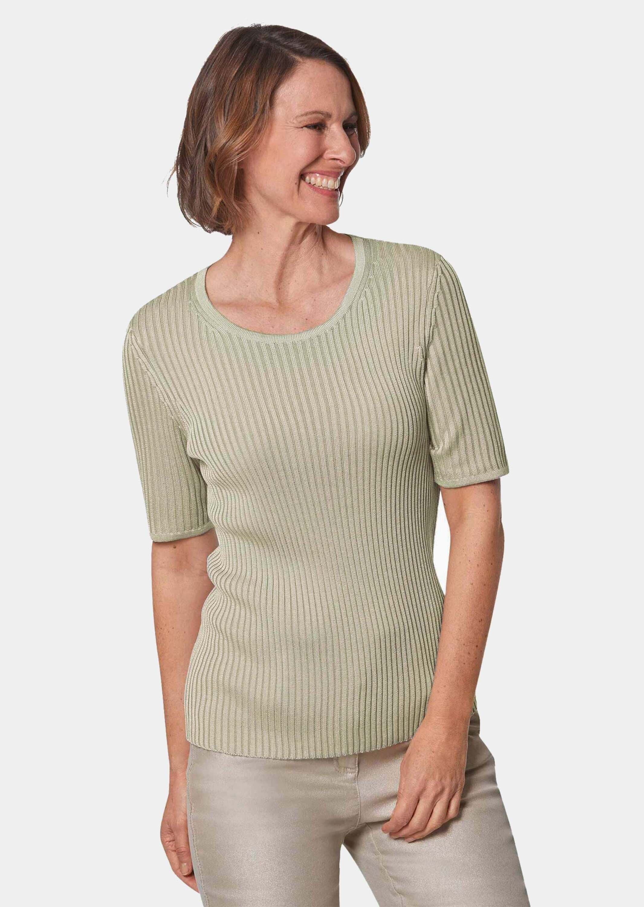 GOLDNER Rundhalspullover »Pflegeleichter Pullover in hochwertiger Rippenstruktur«