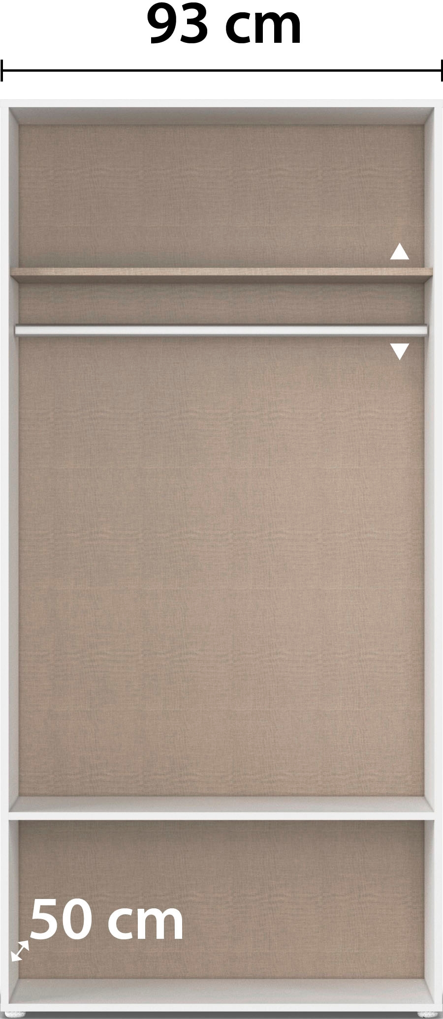 rauch Drehtürenschrank »Kleiderschrank Schrank Garderobe Wäscheschrank VOYAGER« in 3 verschiedenen Ausstattungen BASIC/CLASSIC/PREMIUM,  mit 2 modernen Griffvarianten, mit Außenschubladen MADE IN GERMANY