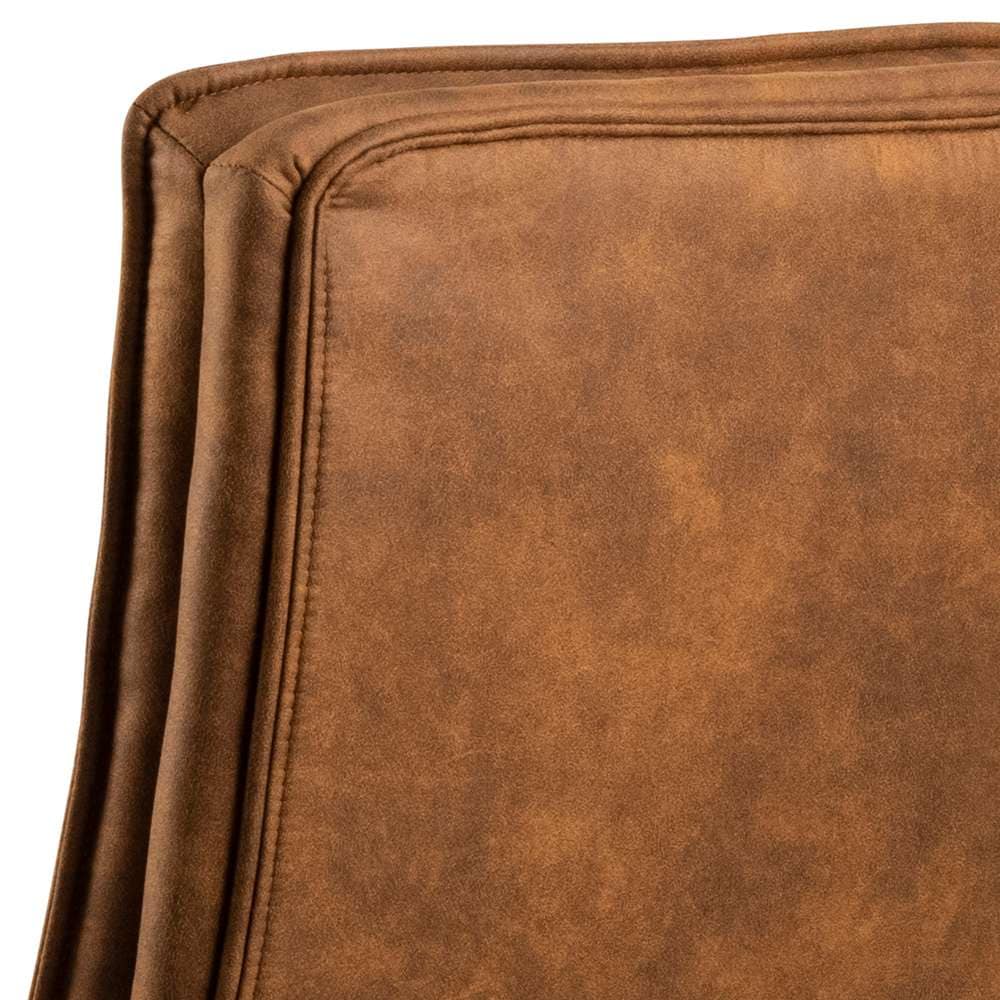 ACTONA GROUP Schreibtischstuhl, Polyester, Drehstuhl, Braun, Fuß Schwarz, Bremsrollen, Dreh-und Kippbar, Armlehne