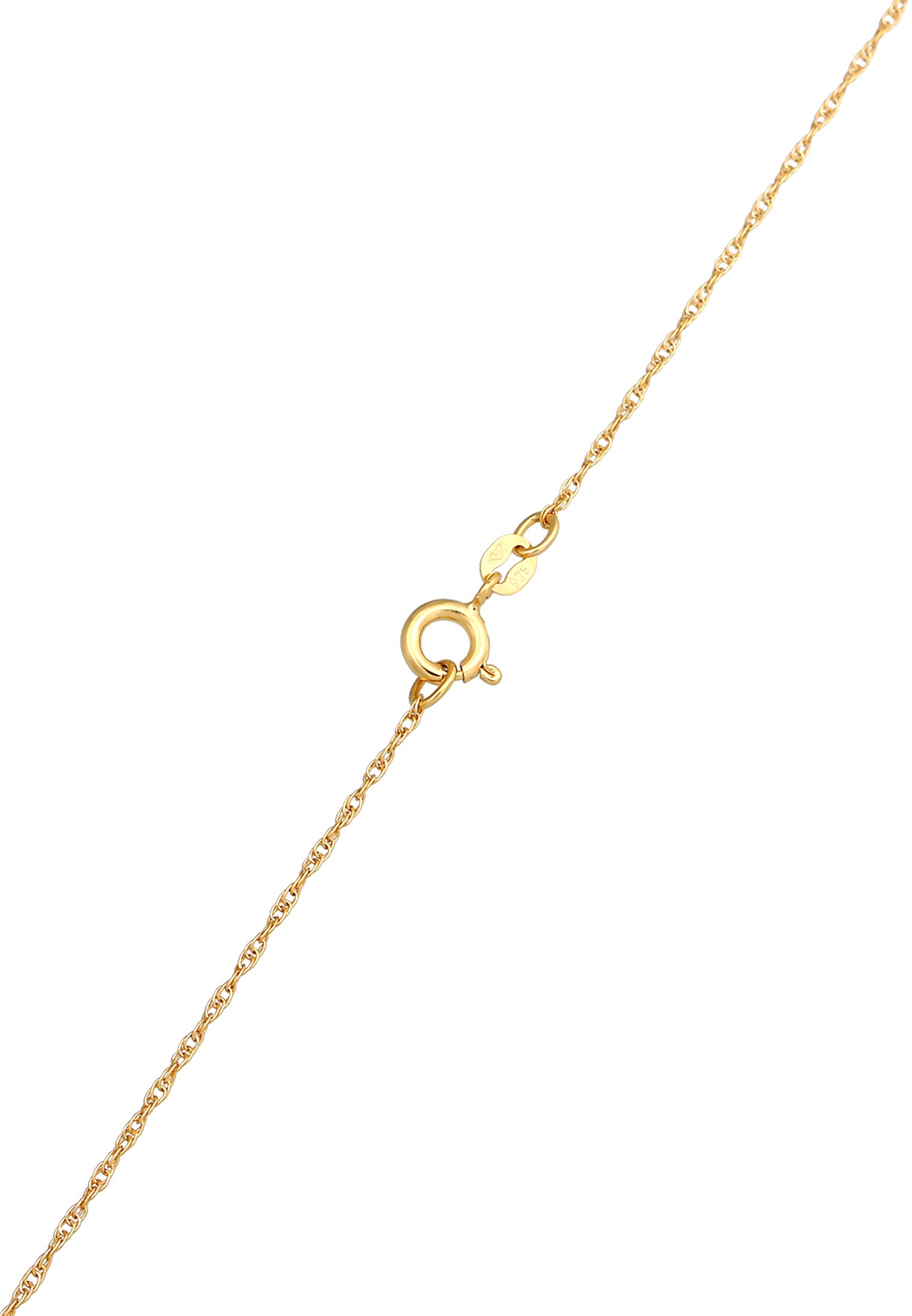 Kuzzoi Kette mit Anhänger »Halskette Peace Frieden Figarokette 925 Silber«
