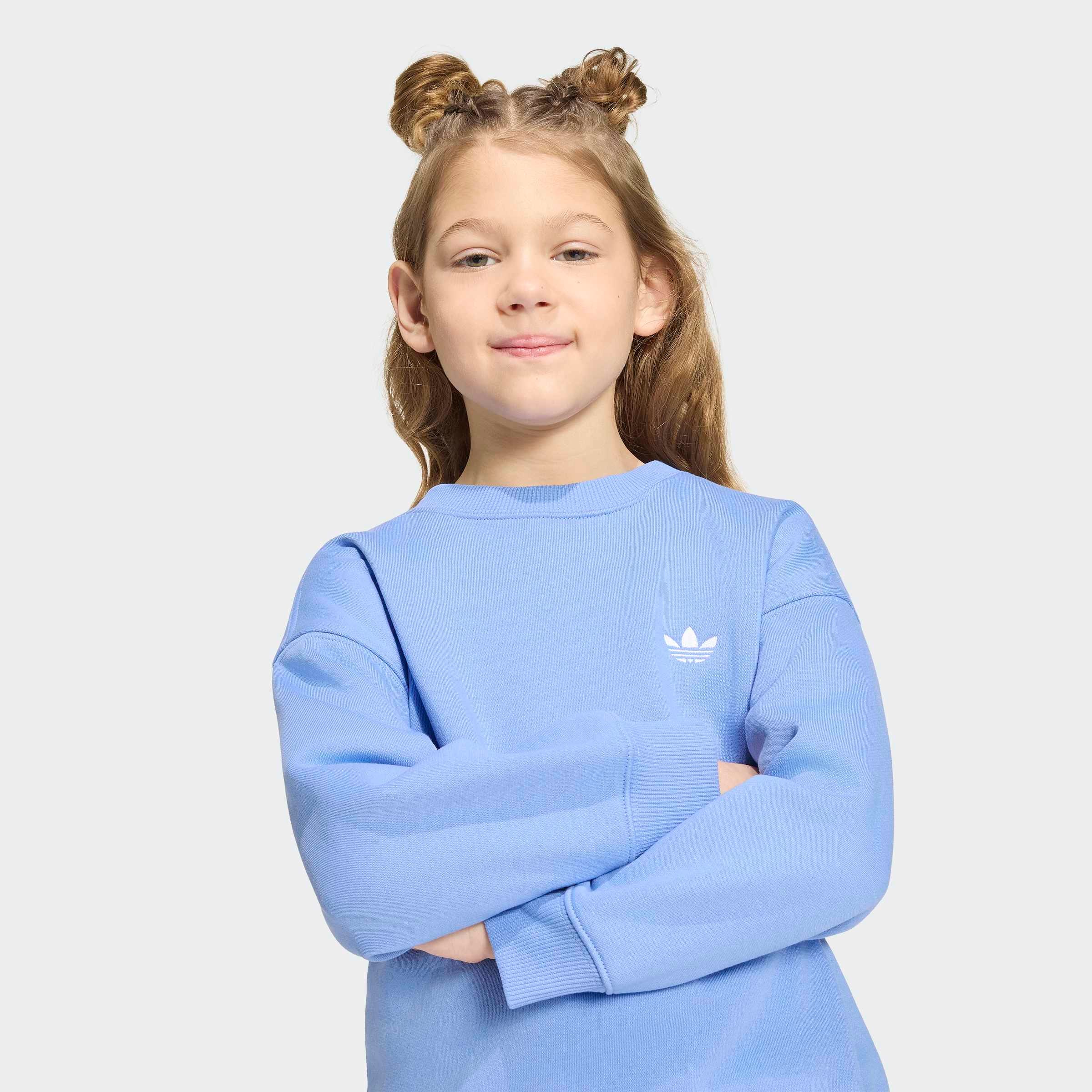 adidas Originals »MIT RUNDHALSAUSSCHNITT, LOCKER GESCHNITTEN« 2 für Kinder, zweiteiliges Set, sportlicher Stil