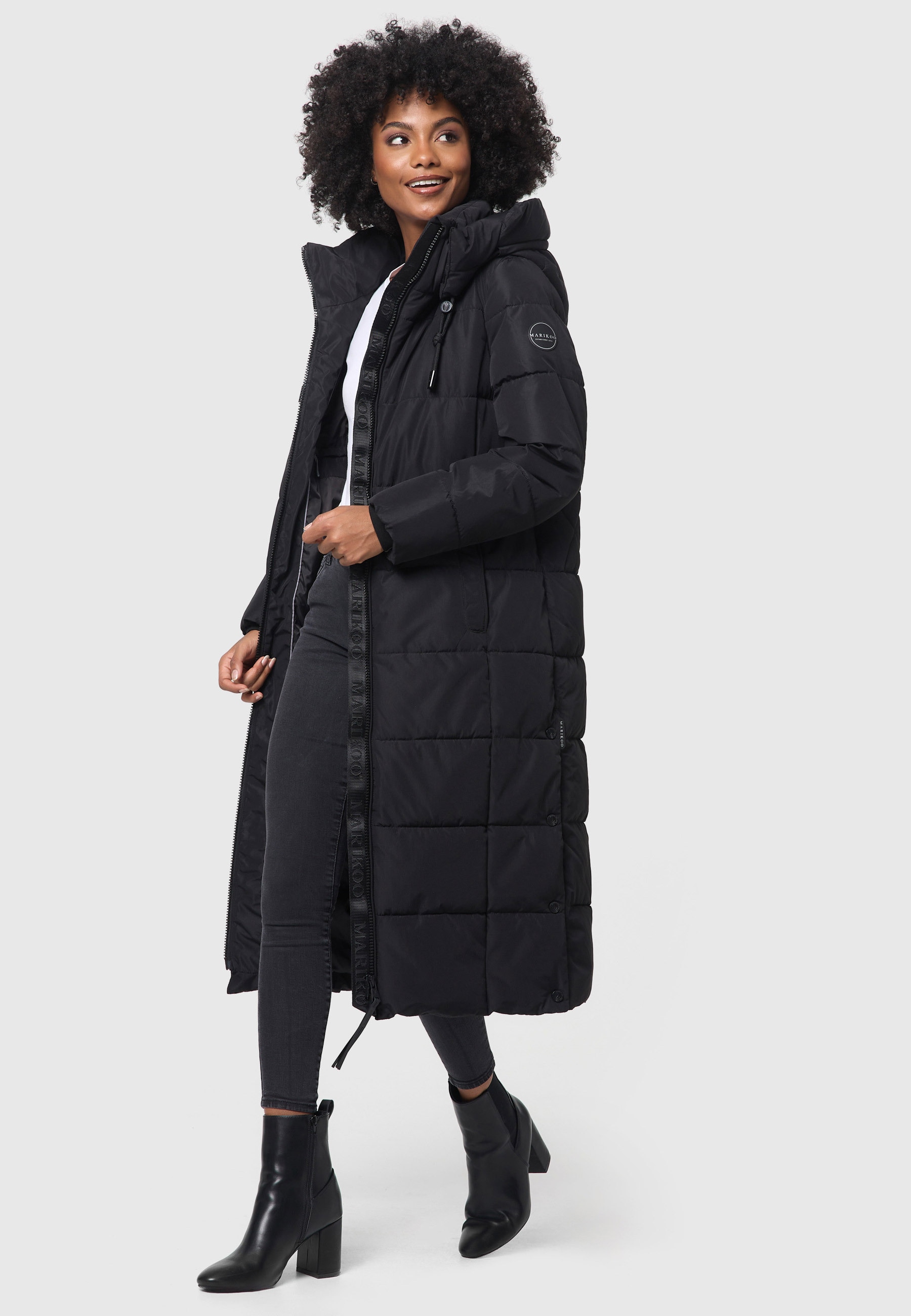 Marikoo Winterjacke »Marikoo Nadeshikoo XVI Damen lange Winter Steppjacke B985«