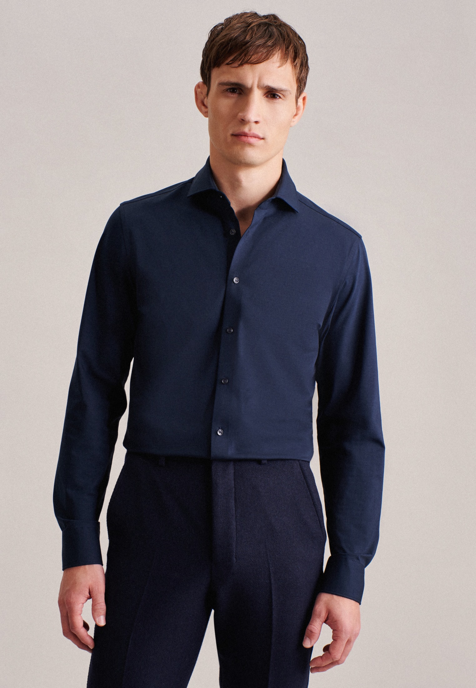 seidensticker Businesshemd »Slim« Slim 1/1 Kentkragen Uni