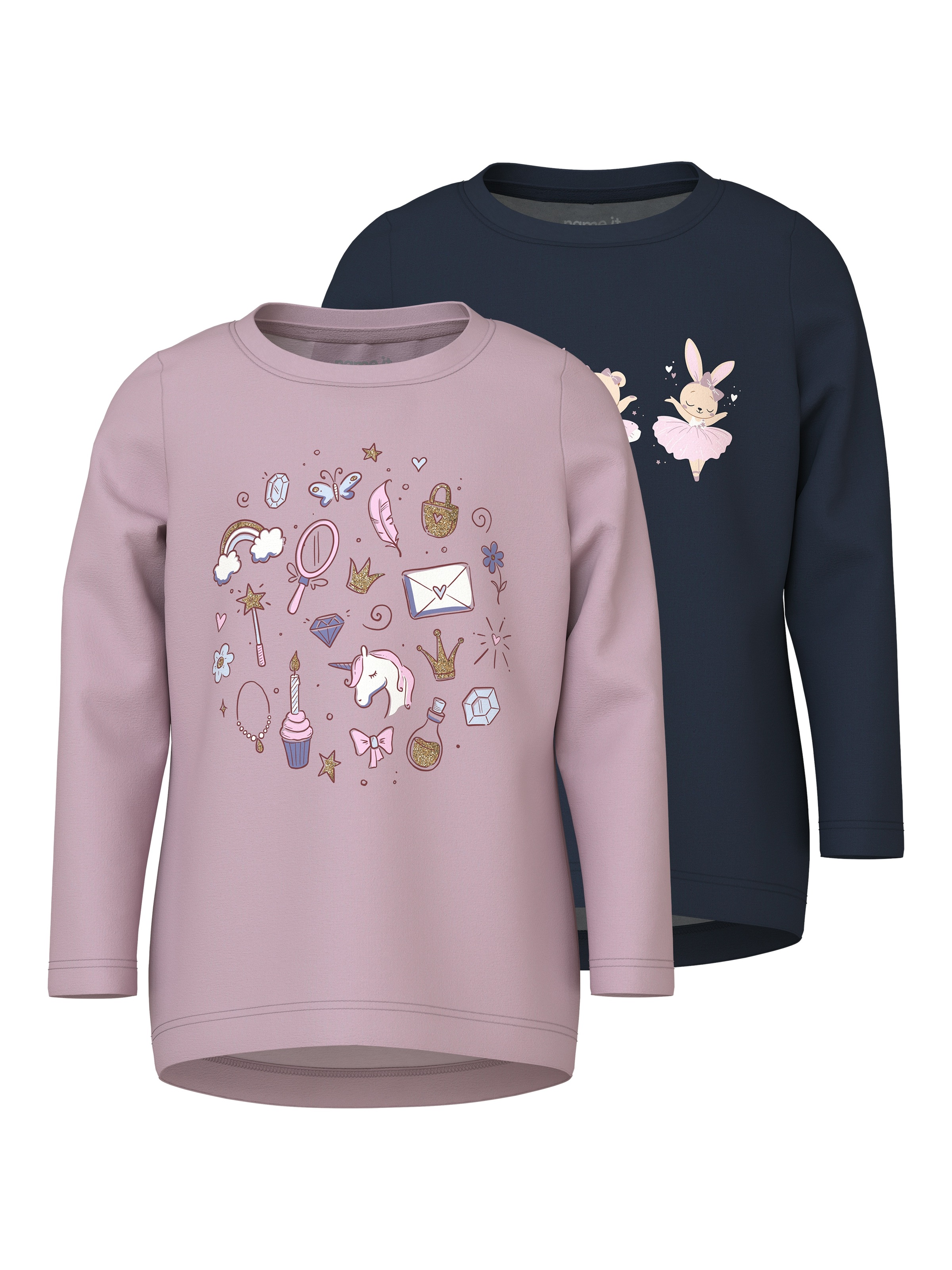 Name It Langarmshirt »NMFVIX 2P  LS TOP« Packung, 2er-Pack, 2 tlg.