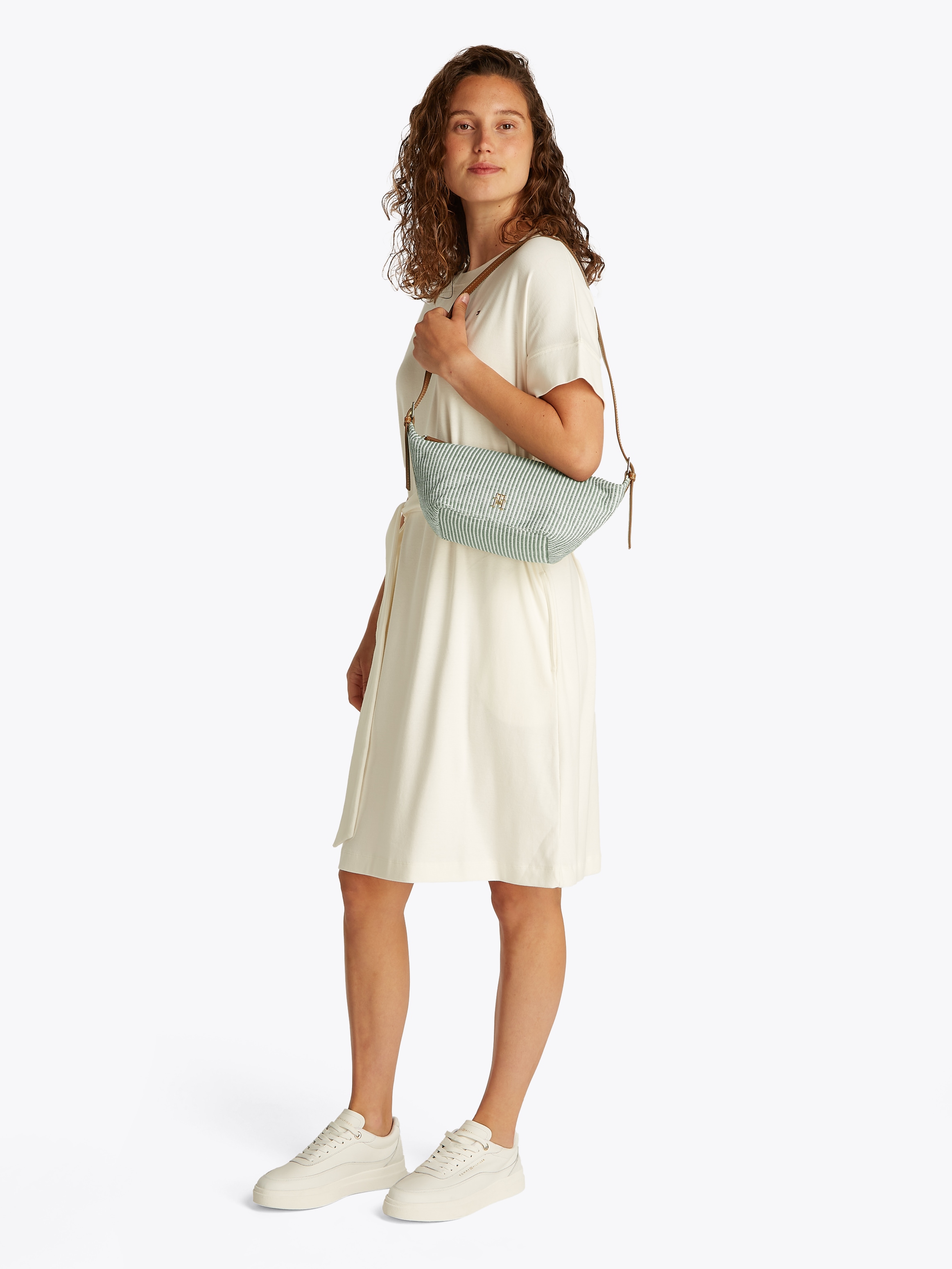 Tommy Hilfiger Umhängetasche »TH PREMIUM BEACH LE SLING BAG«, Frühlingsmode, Damen Mini Bag, Schultertasche mit Streifen