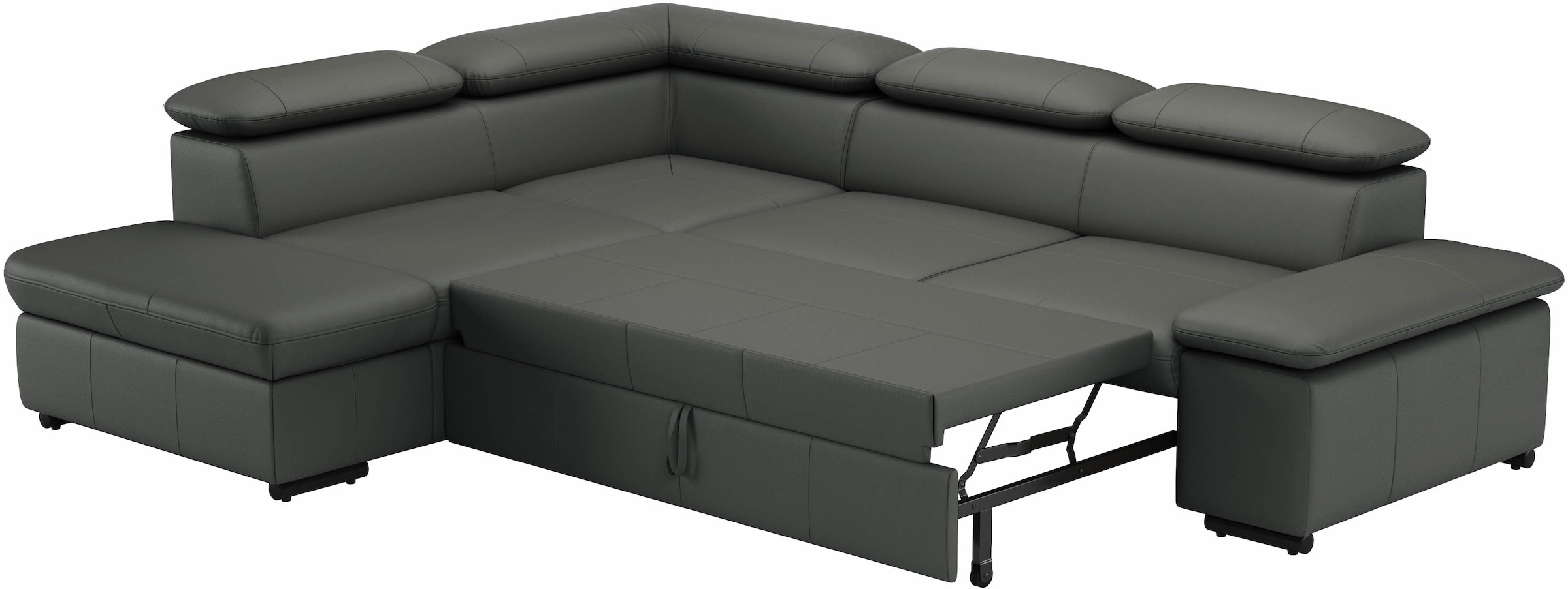 sit&more Ecksofa »Alcudia L-Form«, mit Armteilverstellung, optional Kopfteilverstellung und Bettfunktion