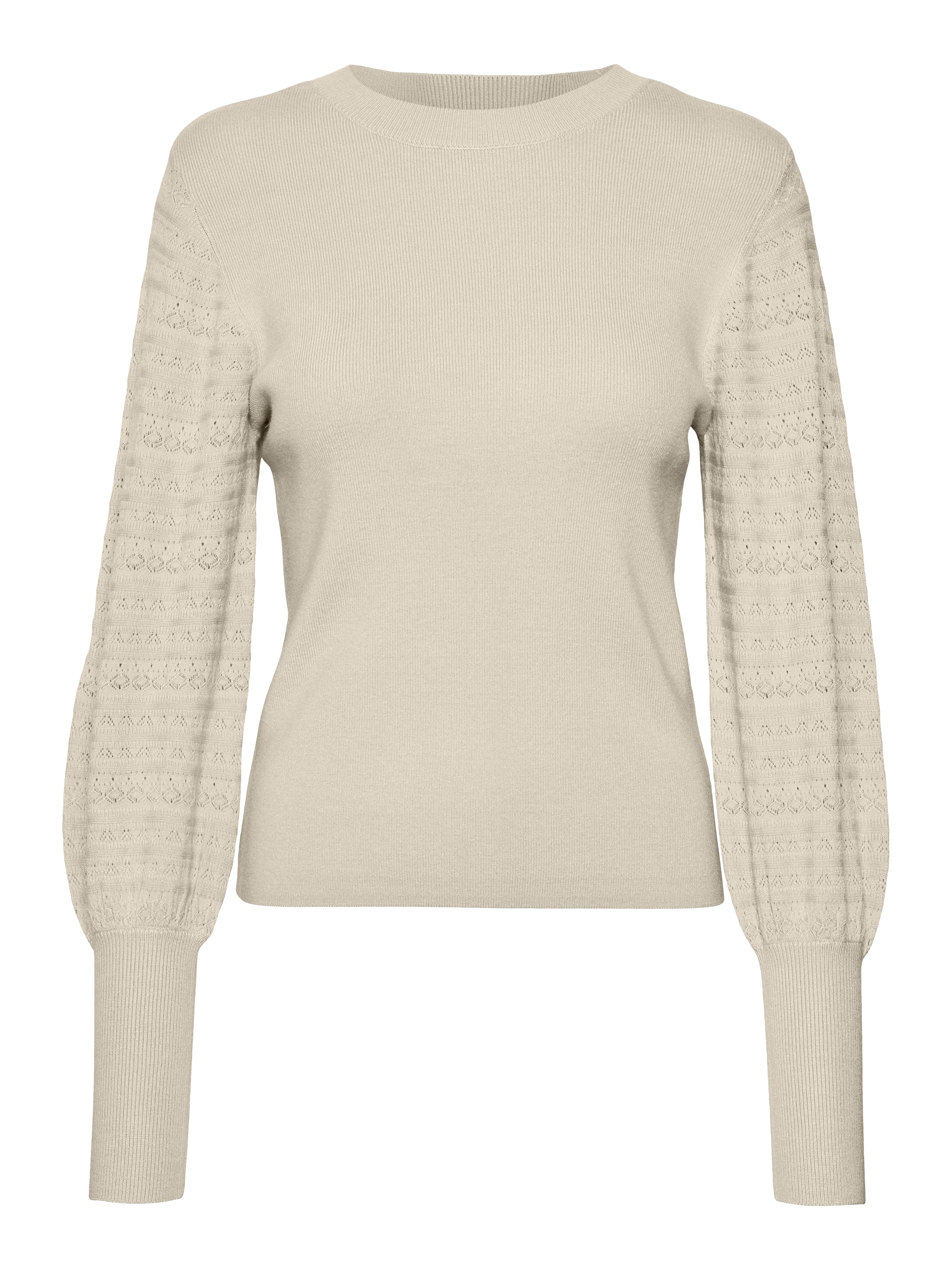 Vero Moda Strickpullover »VMHOLLYPOINTELLE LS O-NCK PULLOVE GA BOO«