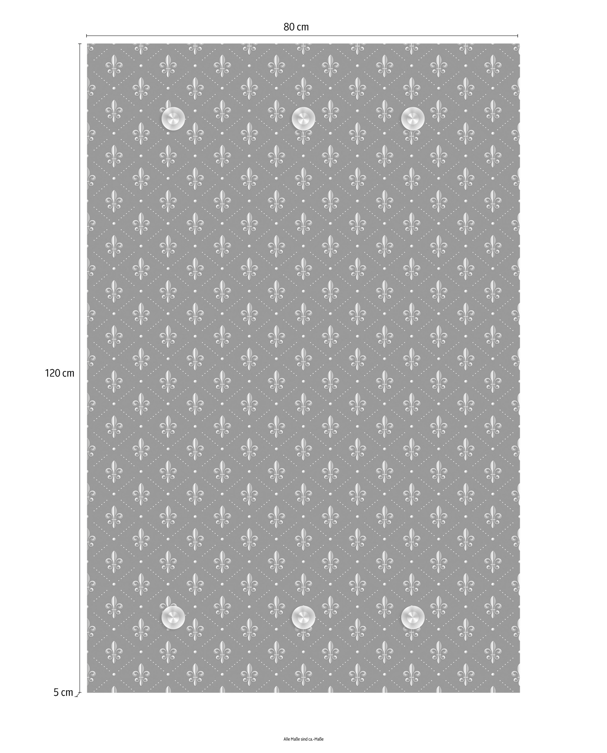 queence Garderobenleiste »Muster« mit 6 Haken, 80 x 120 cm