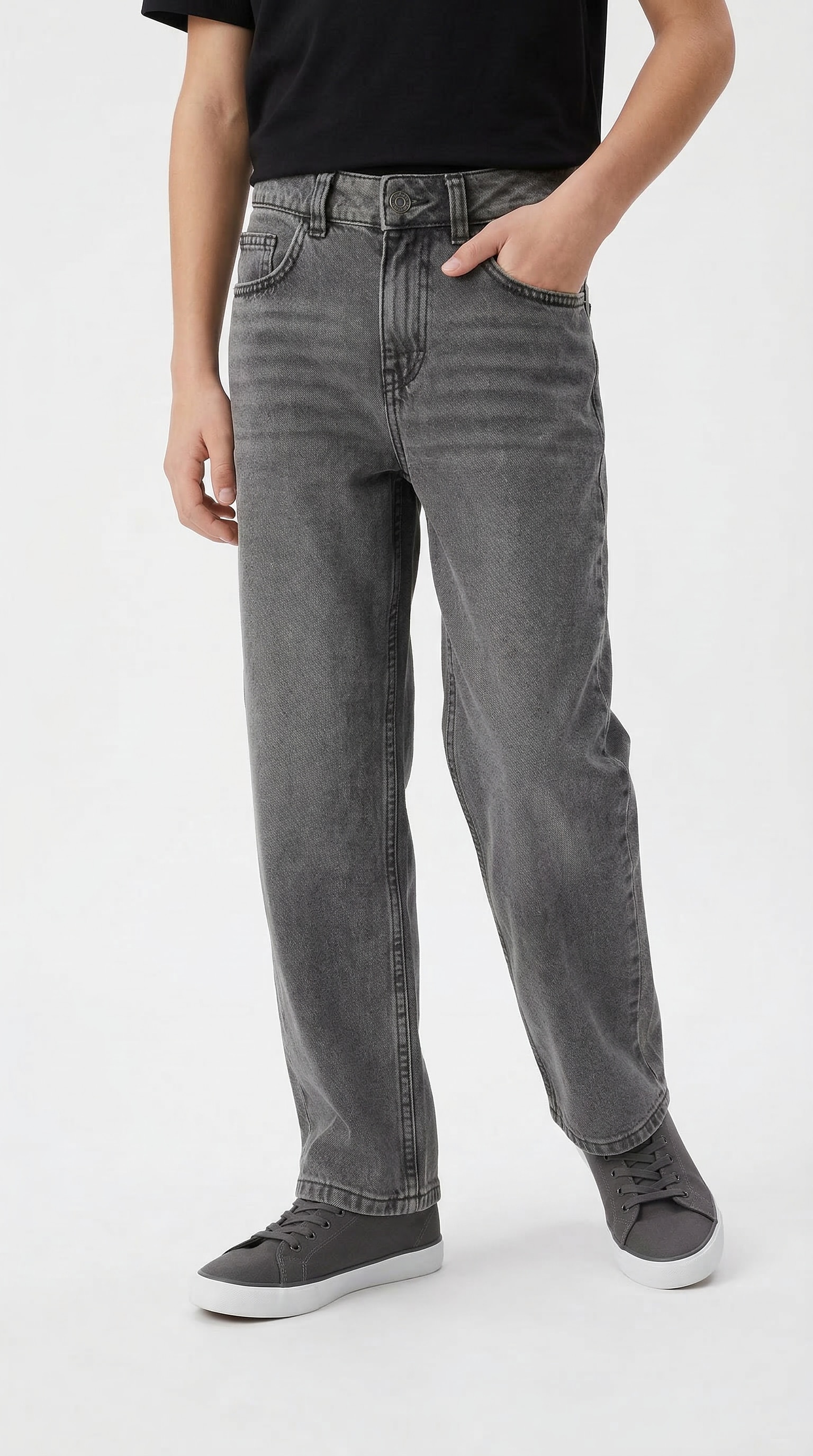 TOM TAILOR 5-Pocket-Jeans Baggy Jeans- mit ausgestelltem Bein