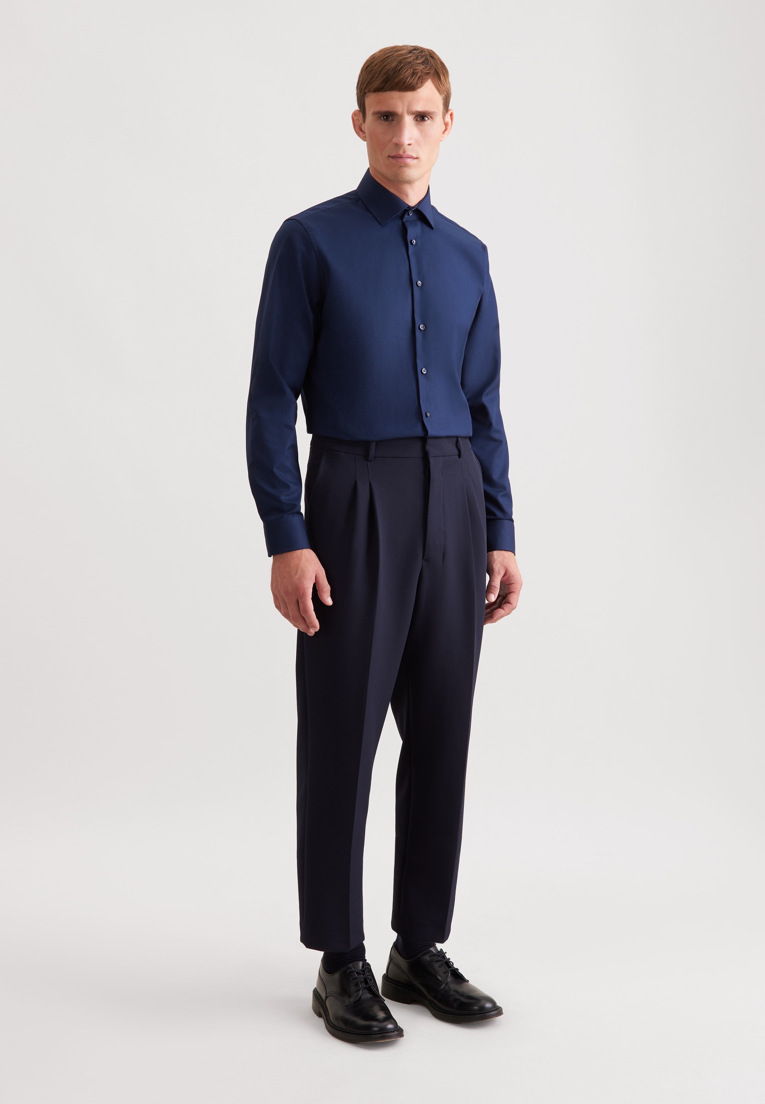 seidensticker Businesshemd »Schwarze Rose« Shaped 1/1 Kentkragen Uni