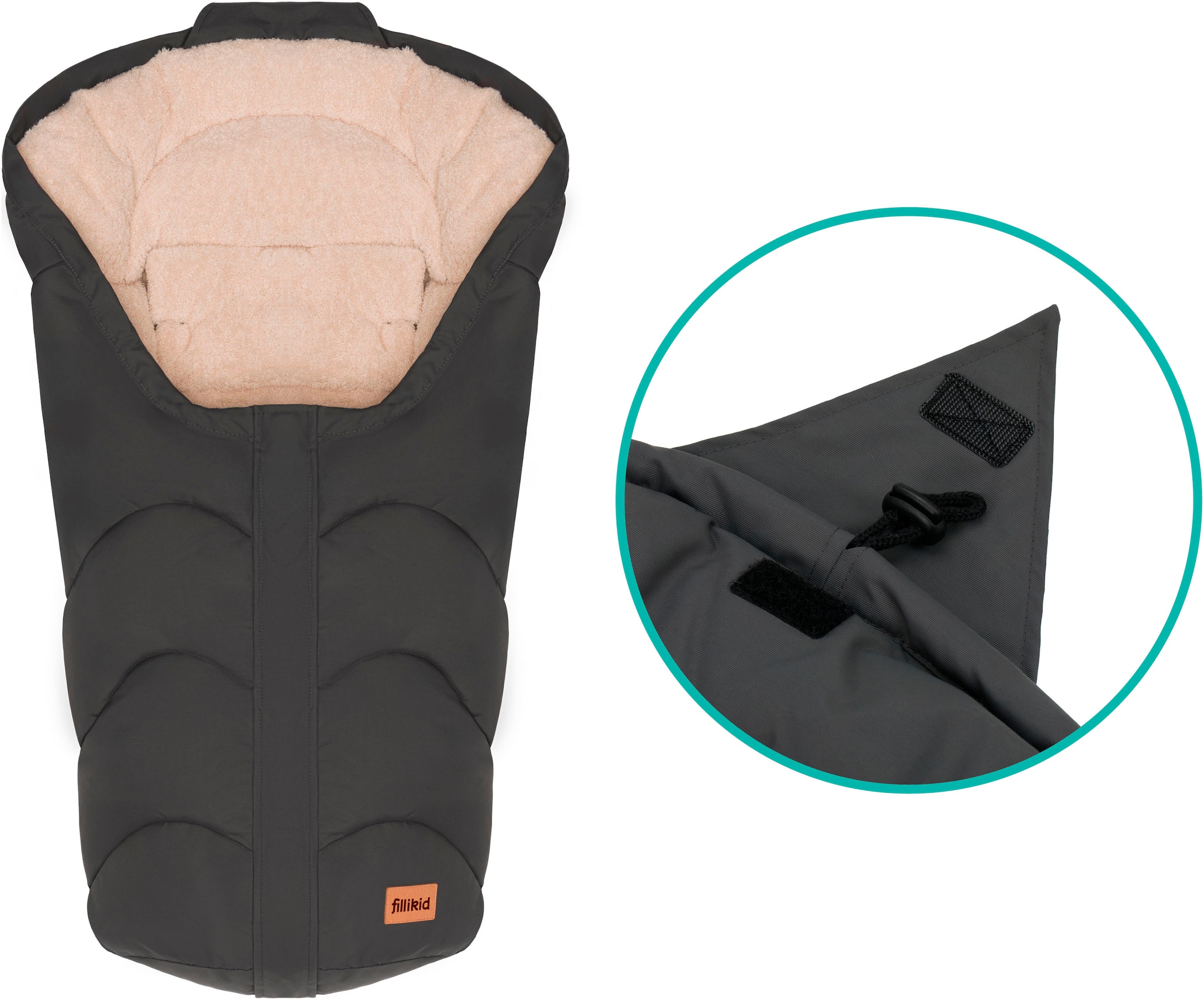 Fillikid Fußsack »Torre, Winterfußsack Gr. 0«, für Autositze Gr. 0 und Kinderwagen