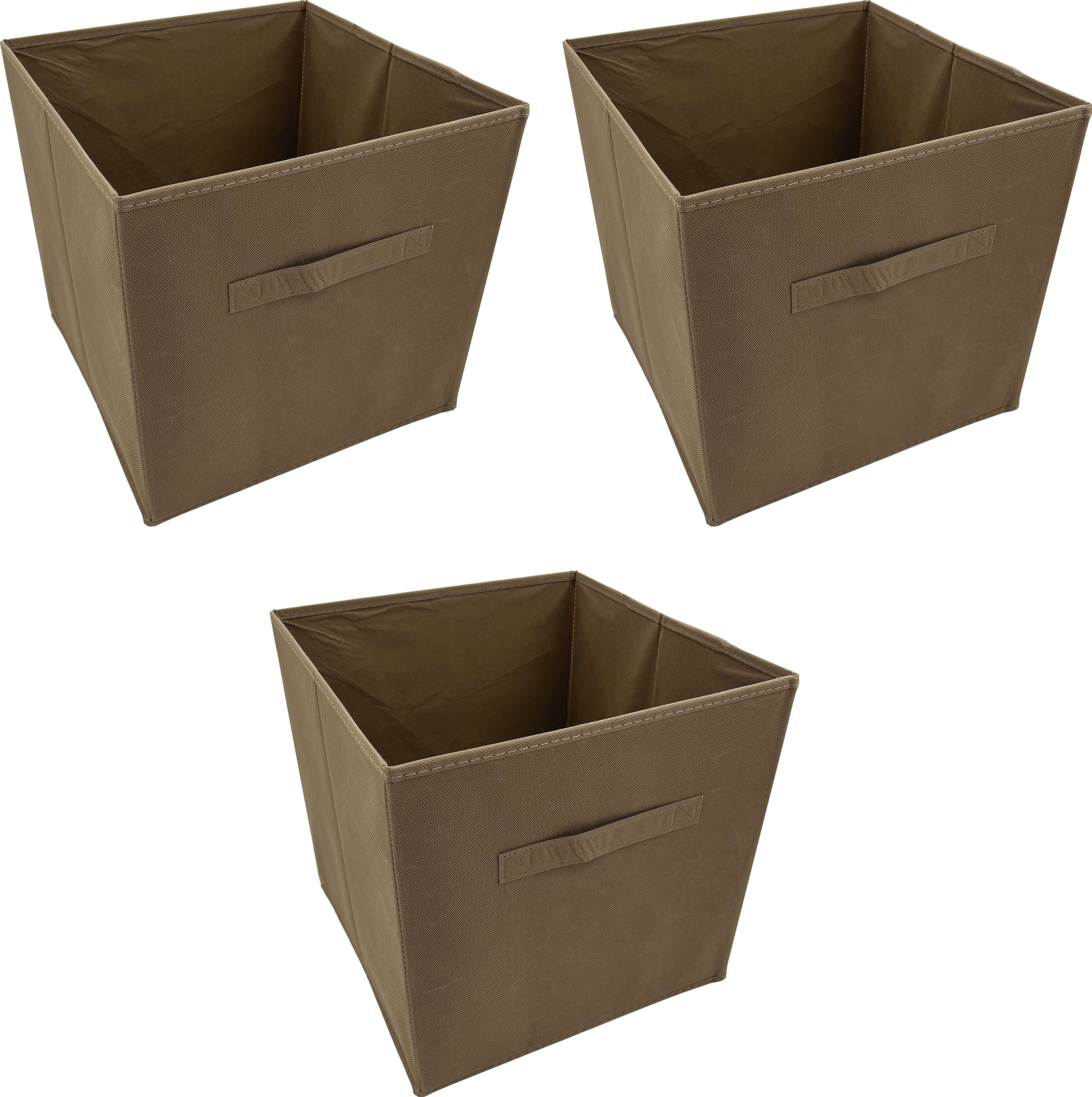 Adob Aufbewahrungsbox »Faltboxen« Inklusive Haltegriff in braun, Größe B/H/T: 31 cm x 31 cm x 31 cm