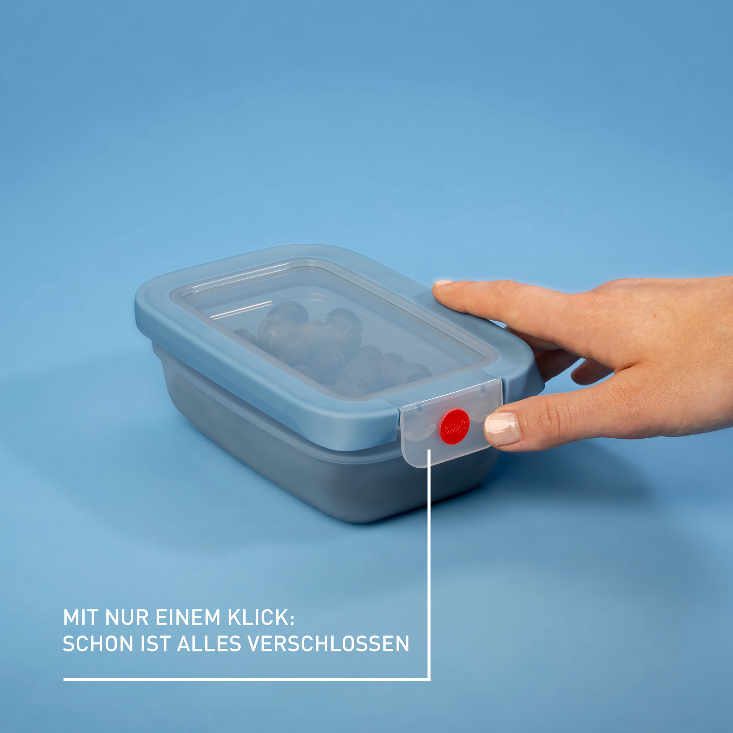 Emsa Frischhaltedose »oneClick« Set, 3 tlg. tlg. verschlossen mit nur 1 x Klick, 100% dicht, made in Germany