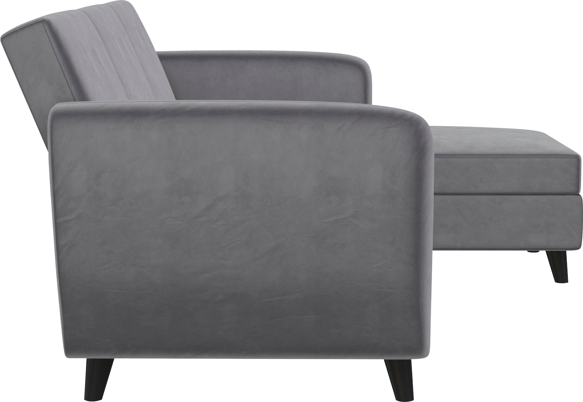 Dorel Home Ecksofa »Perry, L-Form,«, Rückenlehne, verschiedene Farbvarianten, Sitzhöhe 43 cm, Breite 219 cm