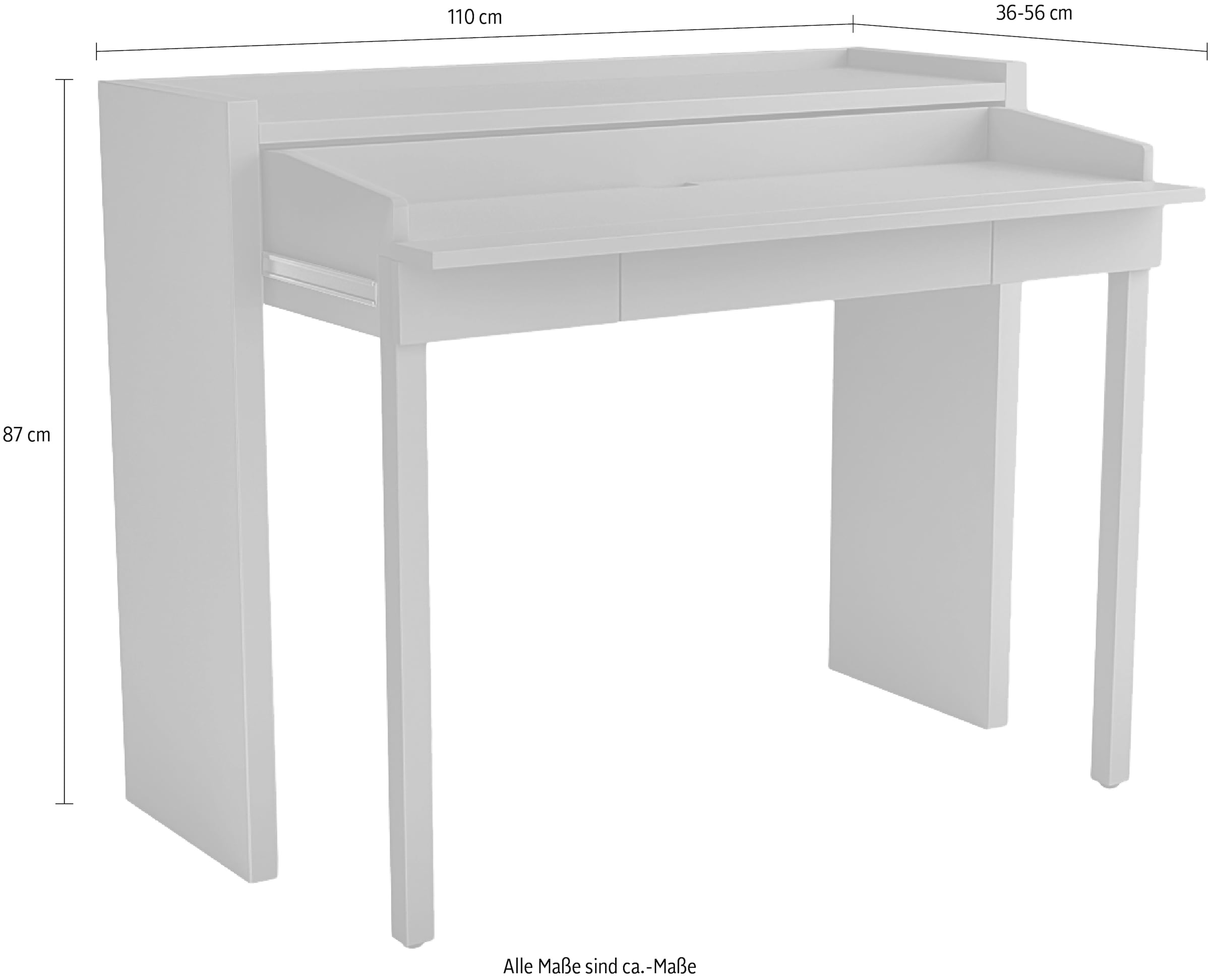 Woodman Schreibtisch »Desk 16«, skandinavisches Design, Home Office, praktisch ausziehbar