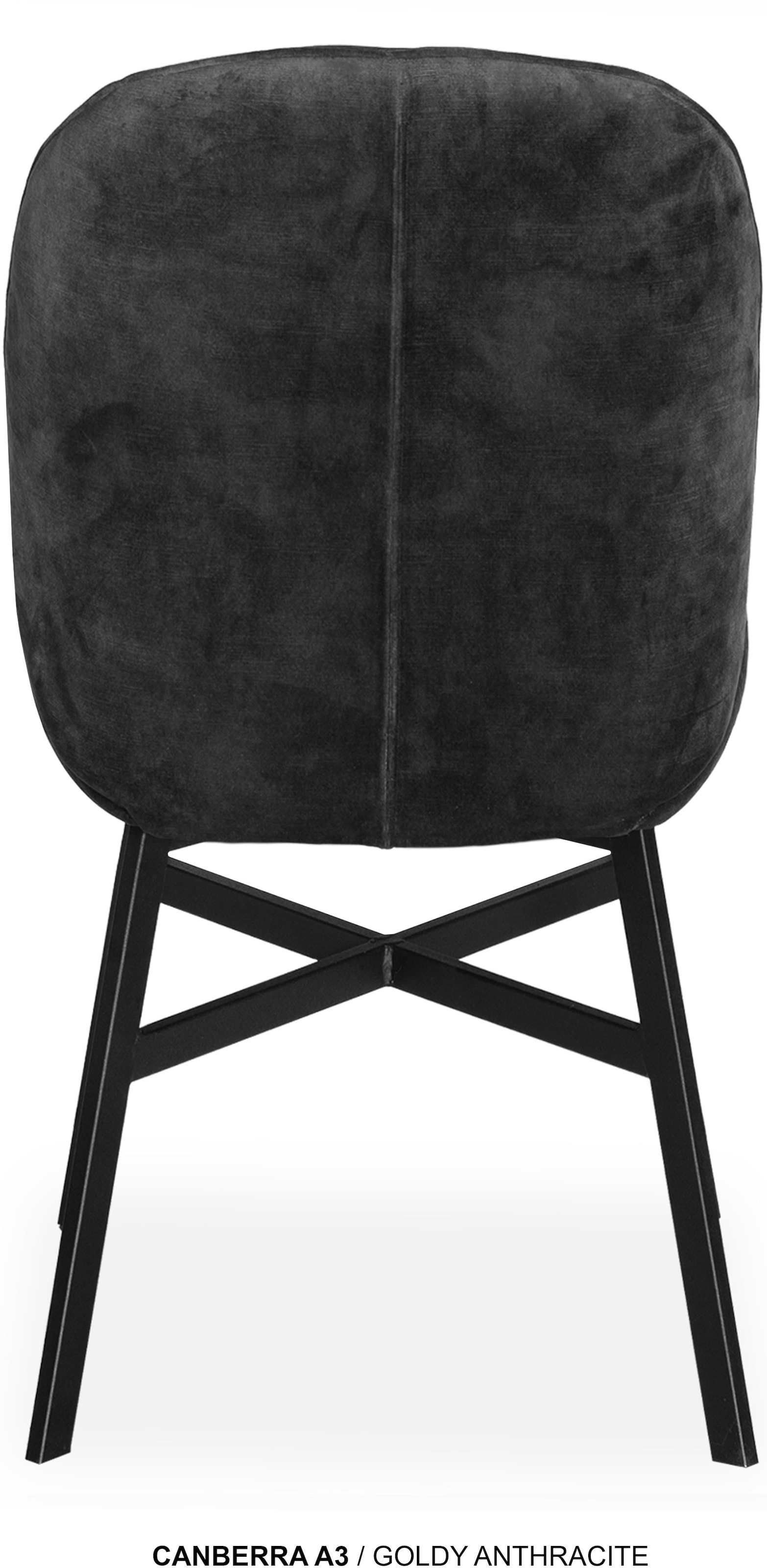 OMG Design Esszimmerstuhl »Canberra« (Set) 1 Stk.Esszimmerstuhl, pflegeleichter Samtvelour Bezug