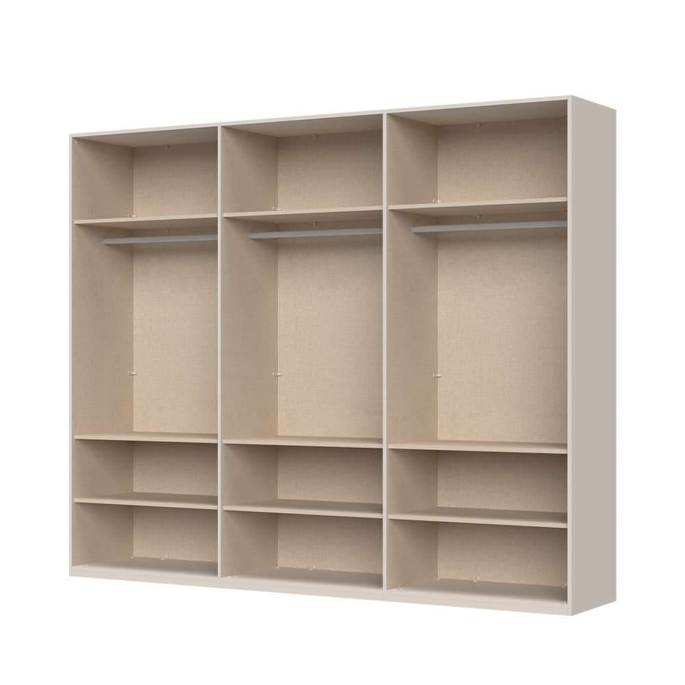 Places of Style Drehtürenschrank »Opera Parsol-Glastüren, LED-Glasbodenbeleuchtung, mit und ohne Kranz«, Glastüren, UV-Lack, LED-Innenbeleuchtung, Soft-Close-Funktion