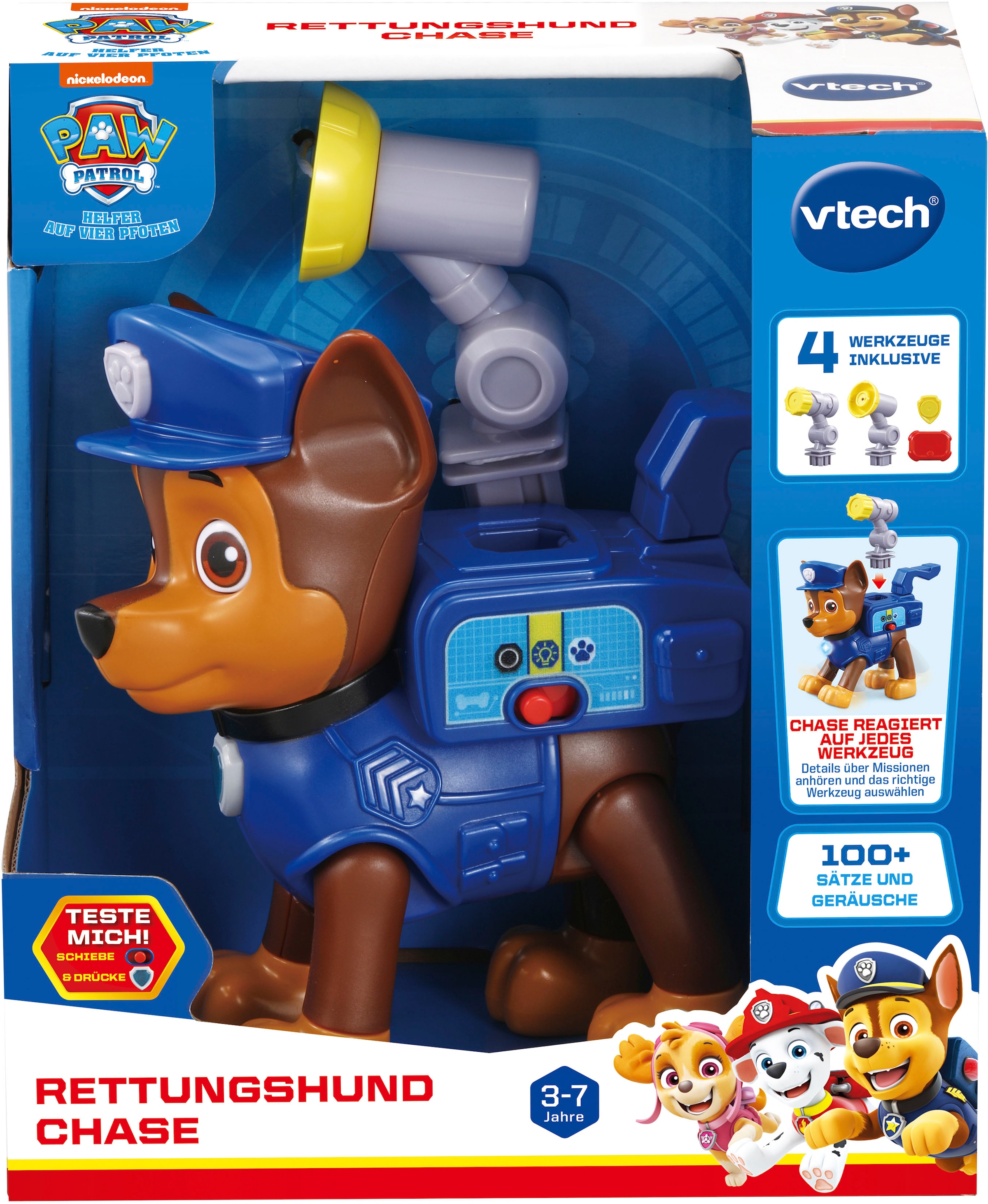 Vtech® Spielfigur »PAW Patrol, Rettungshund Chase«, mit Sound