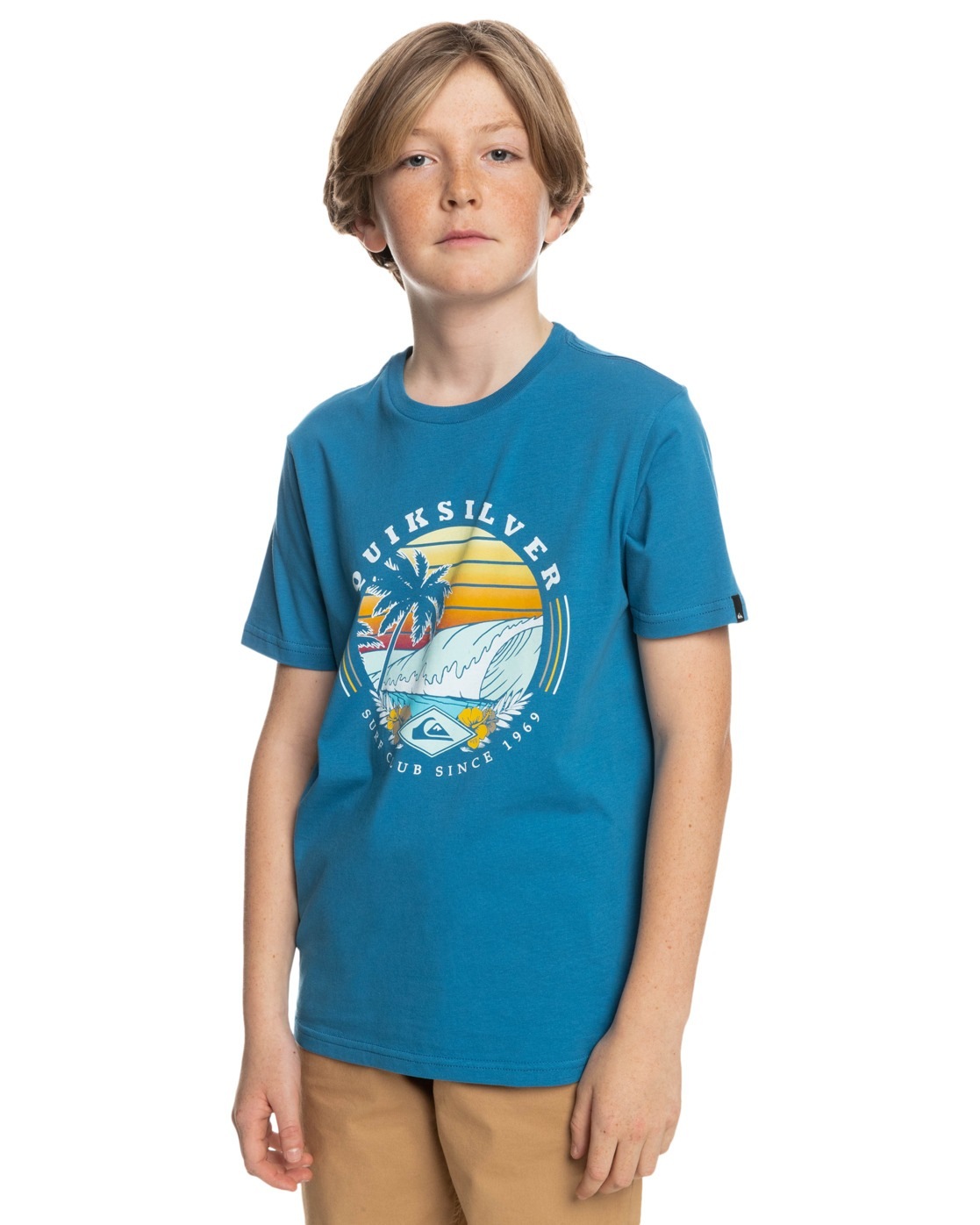 Quiksilver T-Shirt »QS Surf Club« in blau, Größe 10(140-148cm)