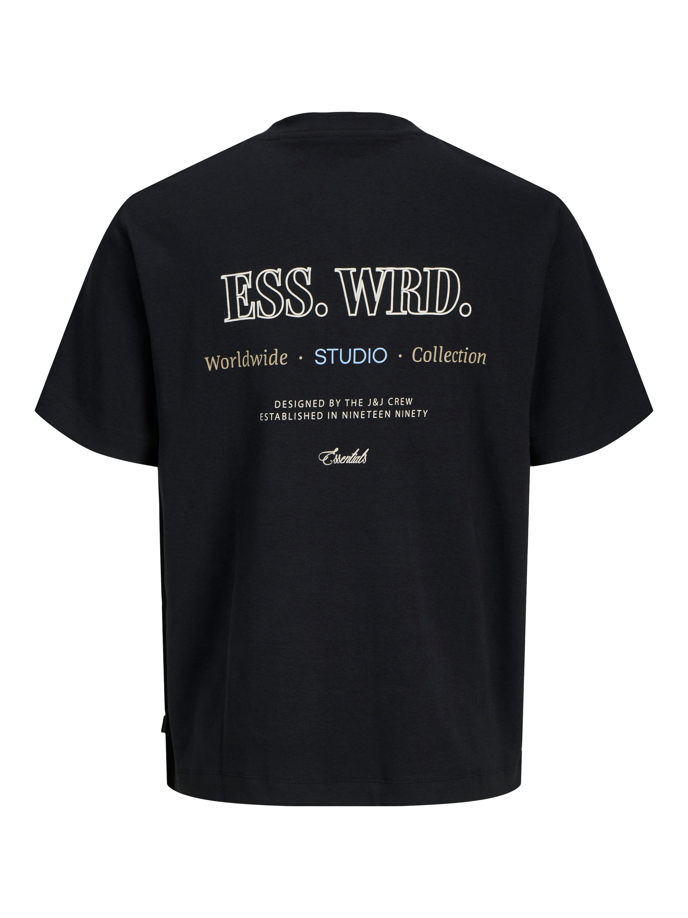 Jack & Jones Rundhalsshirt »JJEURBAN EDGE STUDIO TEE SS O-NECK NOOS«, mit Front und Back Print
