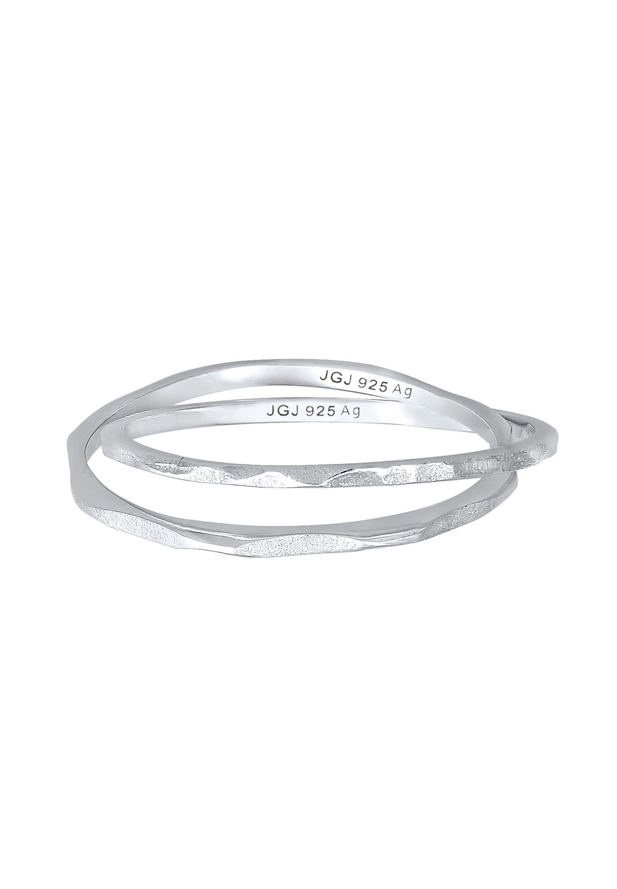 Elli Silberring »Ring Wickelring Handmade Vintage Style 925 Silber«