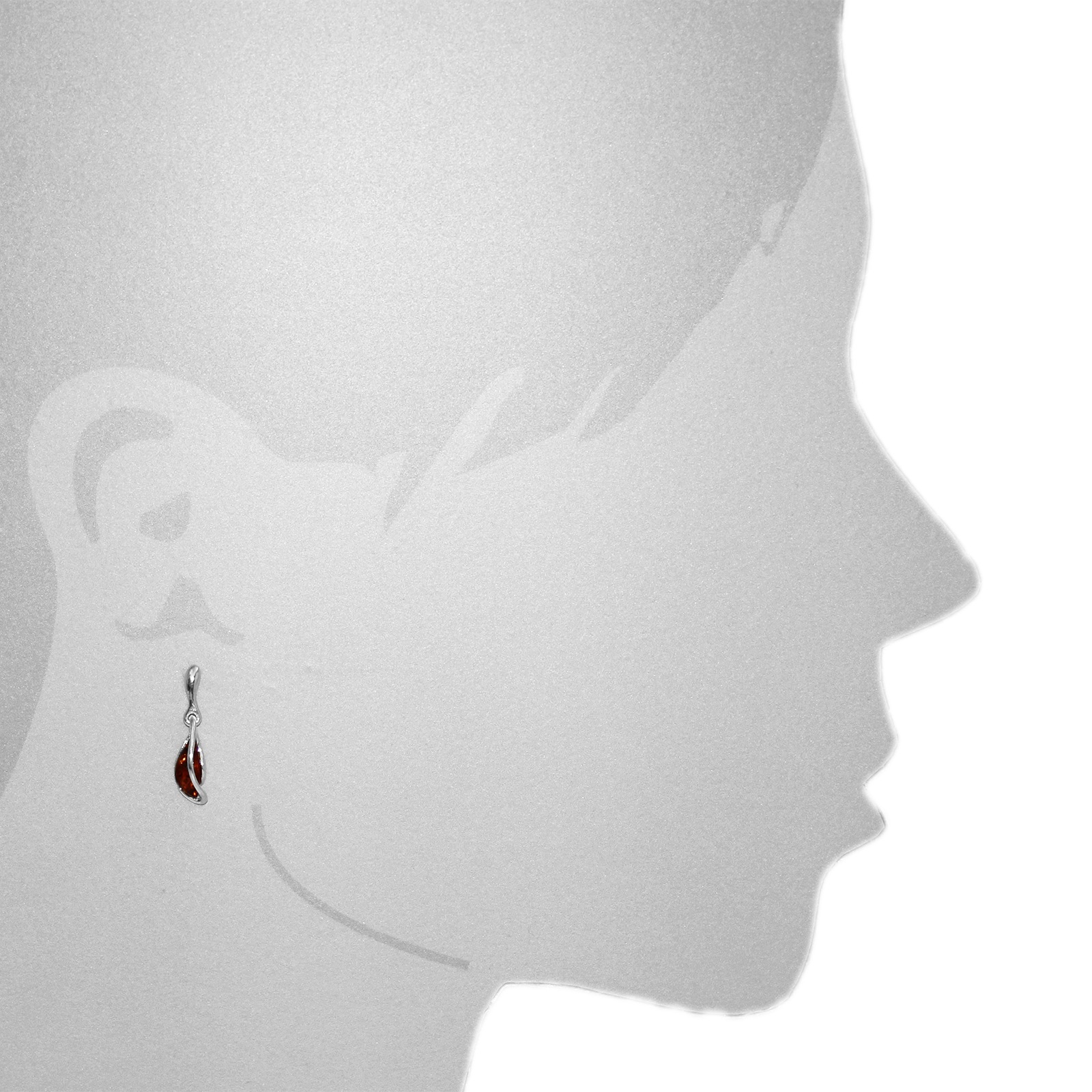 OSTSEE-SCHMUCK Paar Ohrhänger »- Minna - Silber 925/000 - Bernstein«