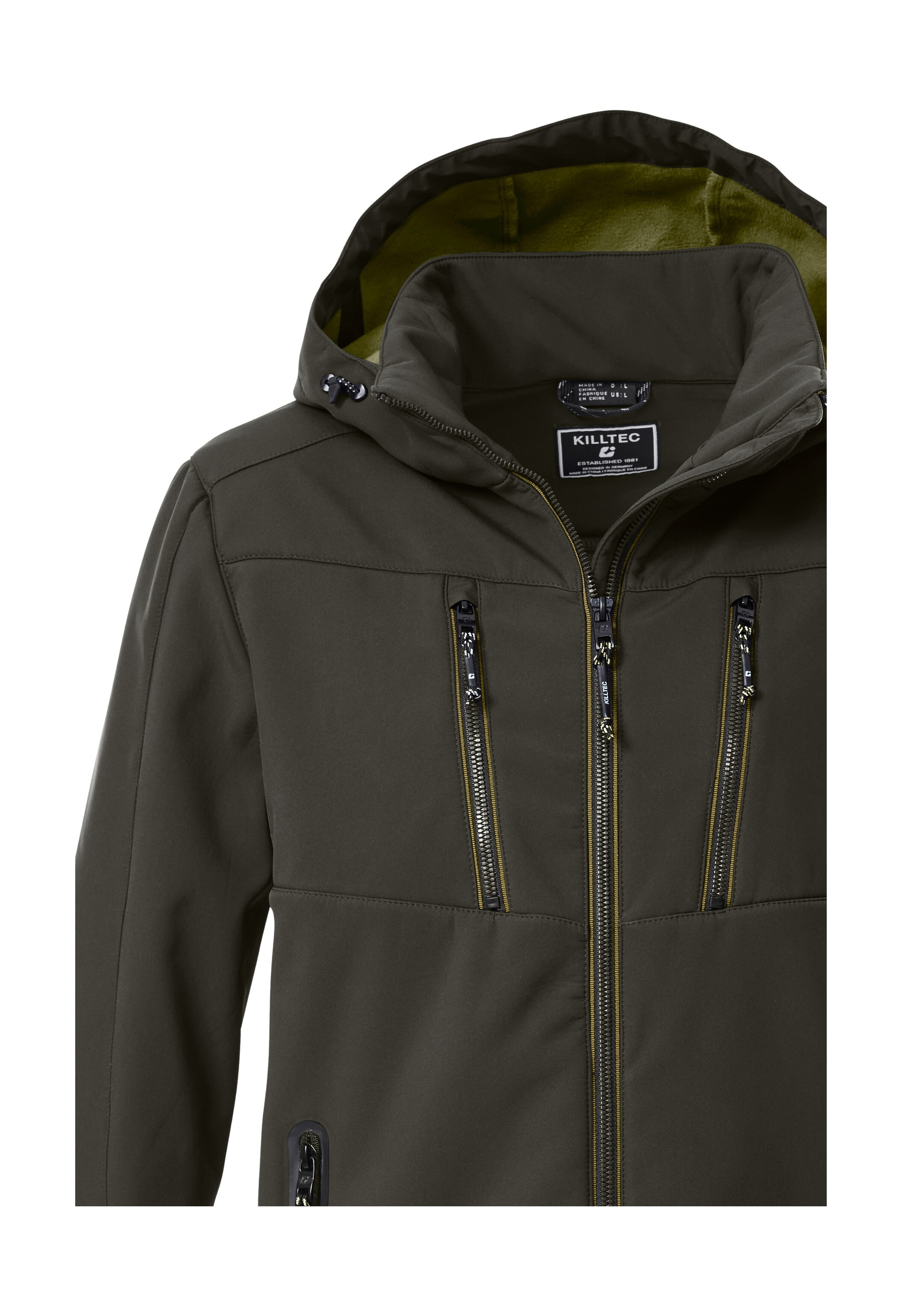 Killtec Softshelljacke »KOW 79 MN SFTSHLL JCKT« Wasser- und windabweisende Softshelljacke, abnehmbare Kapuze