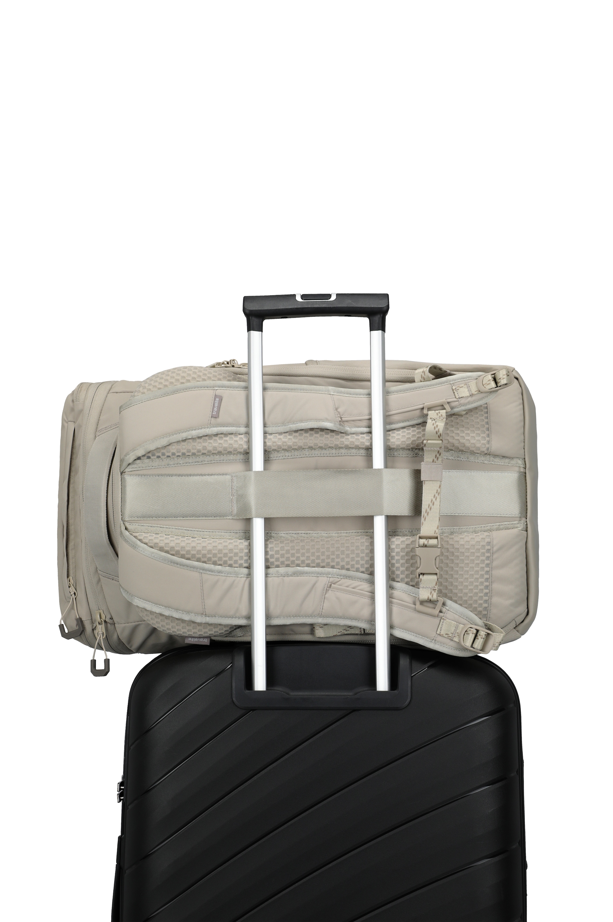 travelite Reisetasche »VENTURE LINE Rucksack mit Laptopfach« mit Aufsteckfunktion und Laptopfach – vielseitig nutzbar