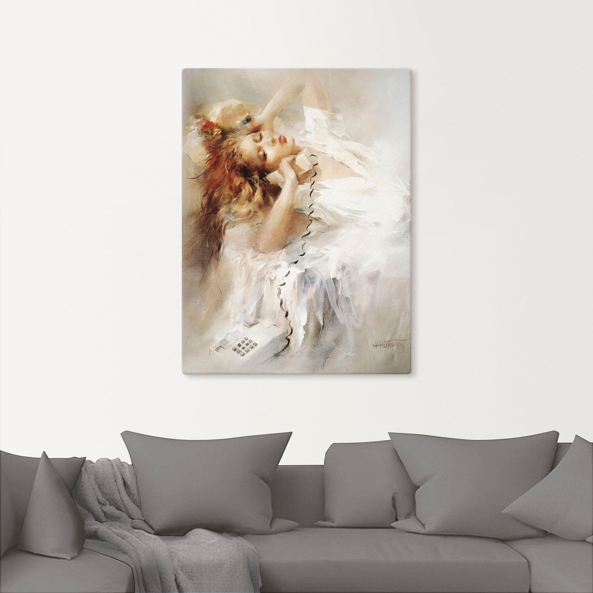 Artland Wandbild »Hoffnungsvoll«, Frau, (1 St.), als Leinwandbild, Poster in verschied. Größen