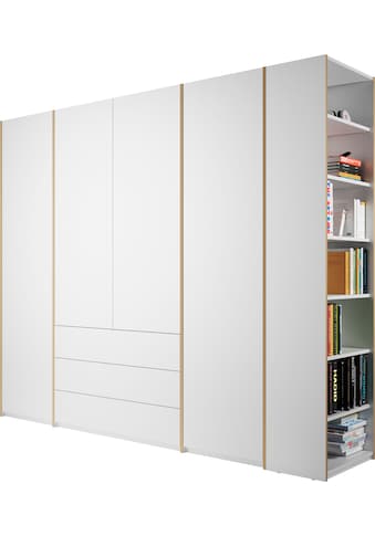 Drehtürenschrank »Modular Plus Variante 5«, 3 geräumige Schubladen, Anbauregal rechts...