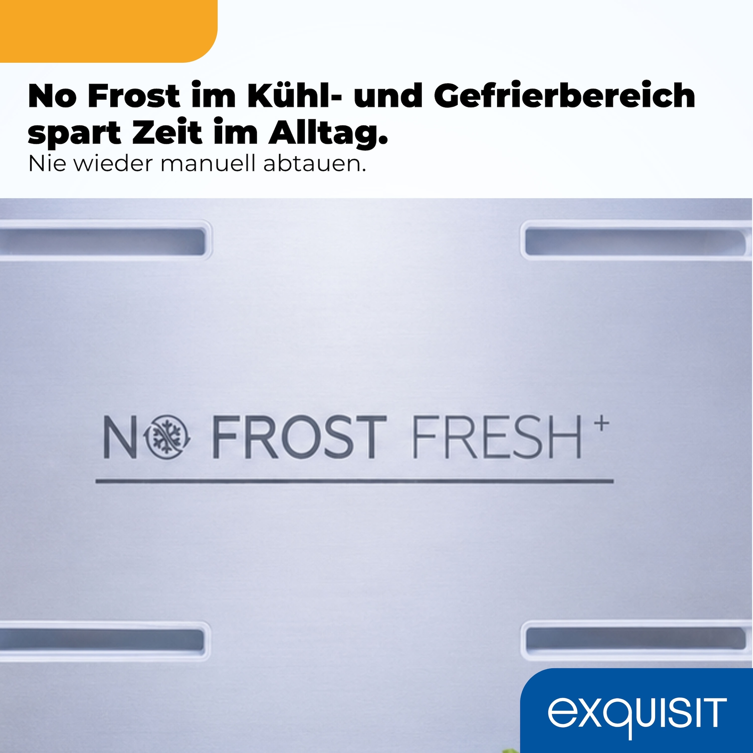 exquisit Kühl-/Gefrierkombination »KGC380-115-NF-040A weiss« 200,5 cm hoch 59,5 cm breit NoFrost-Kühlung – nie wieder abtauen, einfache Pflege & beste Frische