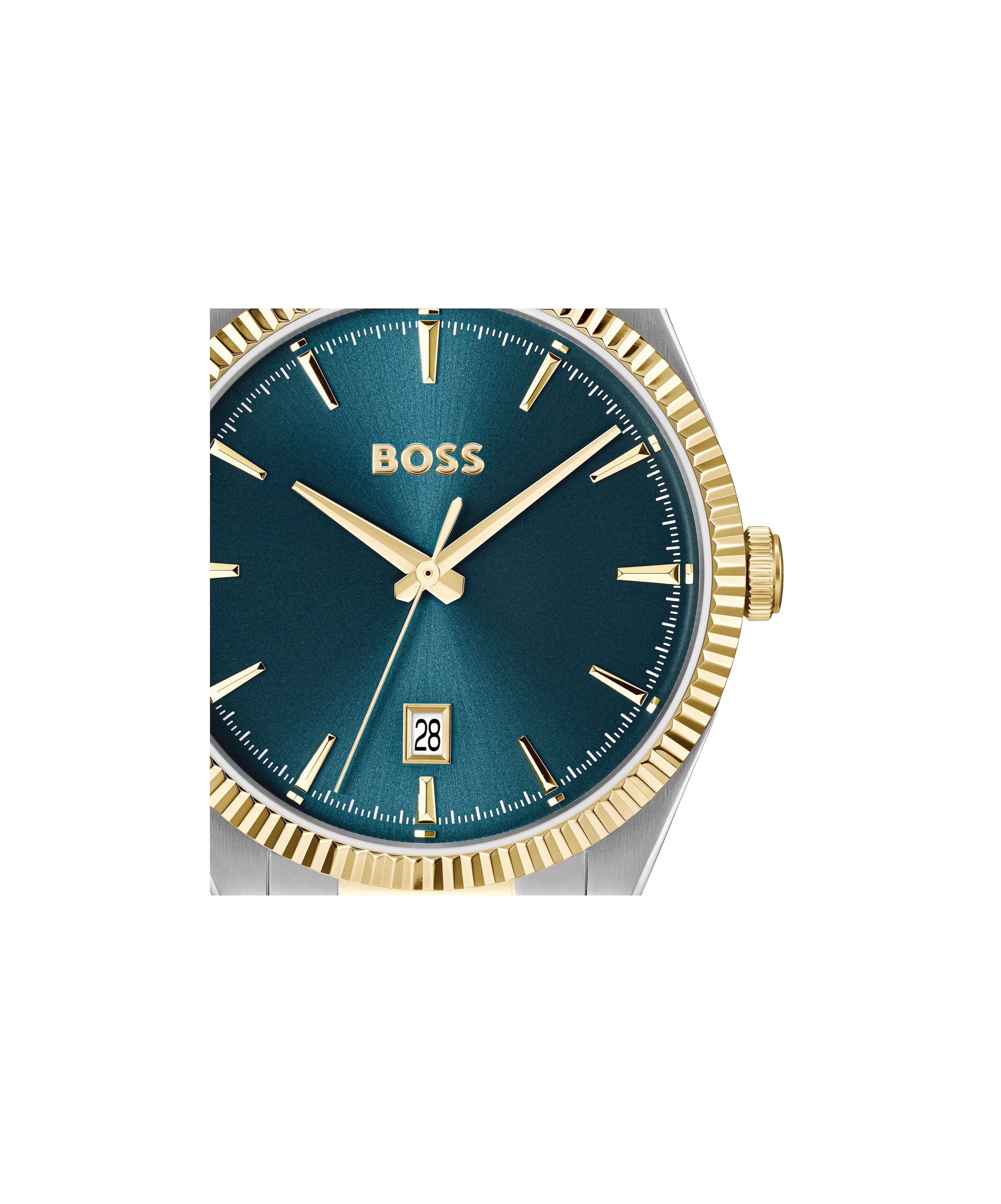 BOSS Quarzuhr »CHESWICK« Armbanduhr, Herrenuhr, Edelstahlarmband, analog, Tag