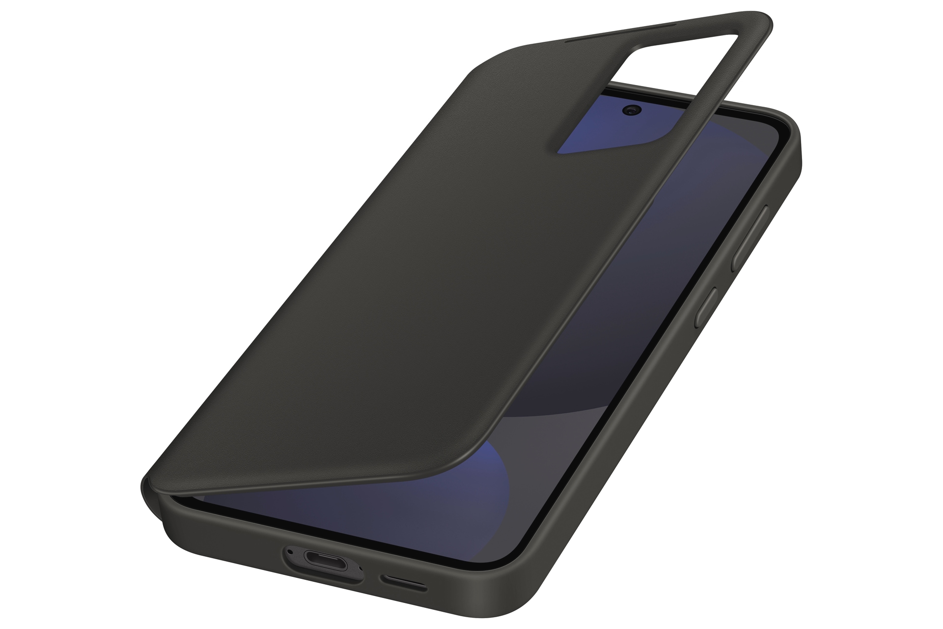 Samsung Handyhülle »Smart View Wallet Case für Samsung Galaxy S24 FE« Smartphones Backcover, Schutzhülle, Handyschutzhülle, Case, Schutzcase, stoßfest