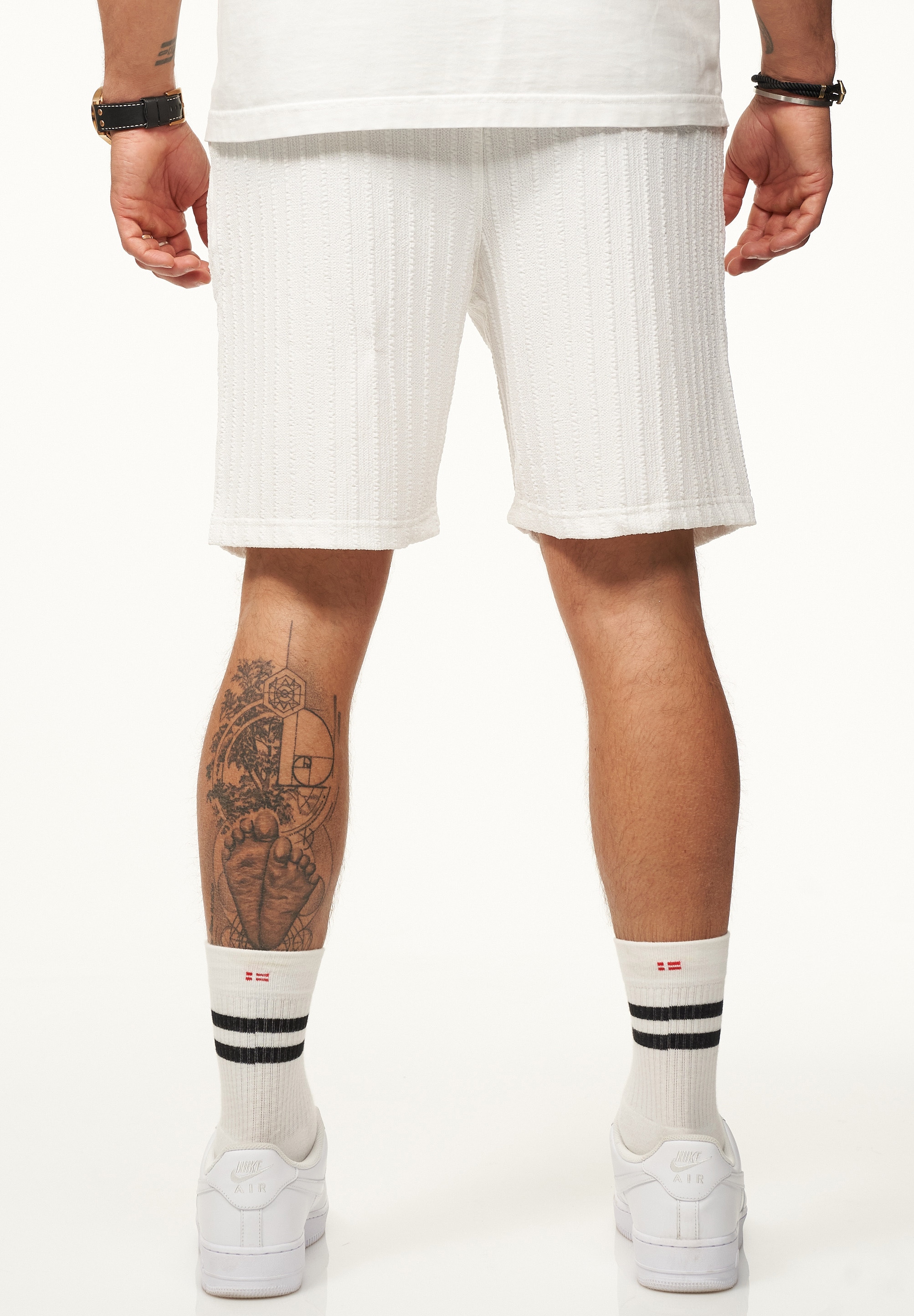 CARISMA Shorts »mit Gummibund & Tunnelzug - Sommershorts mit Strick-Streifen-Muster«  Kurze Hose Shorts Bermuda Sweatshorts mit Streifenmuster im Regular-Fit