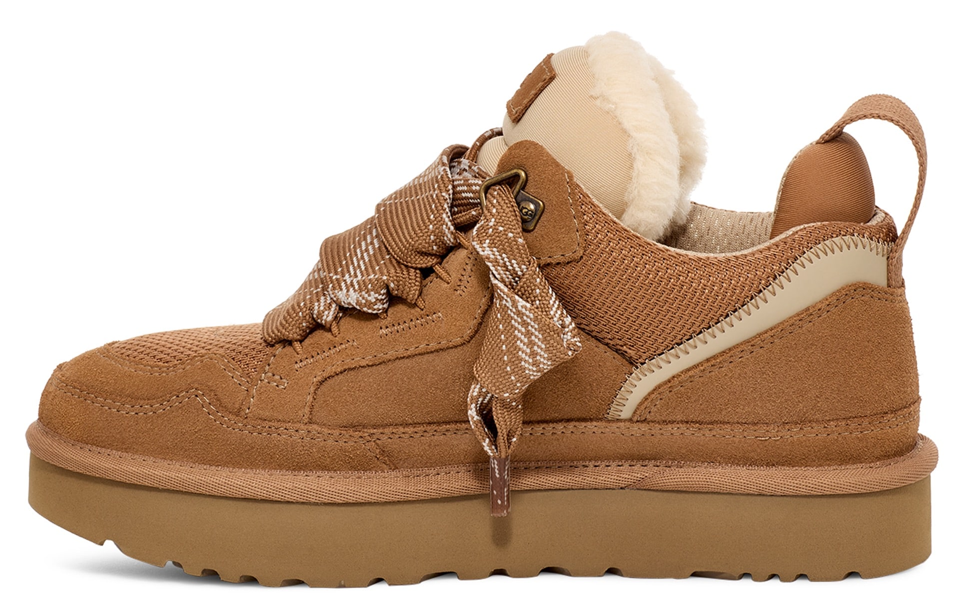 UGG Plateausneaker »LOWMEL«, Midcut Sneaker, Schnürschuh mit gepolstertem Schaftrand