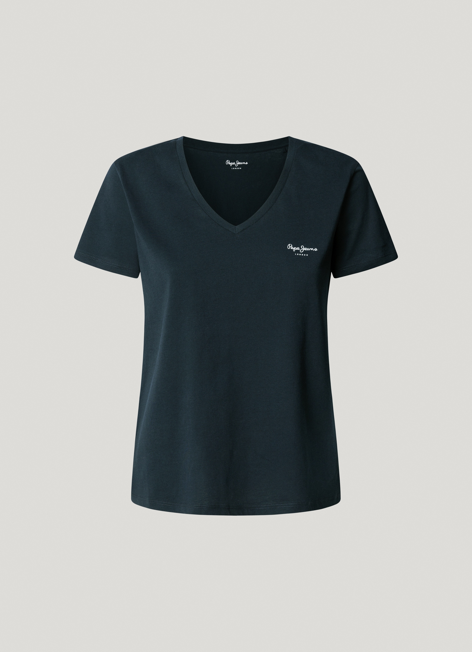 Pepe Jeans V-Shirt »MACY V-NECK«, mit Logoschriftzug