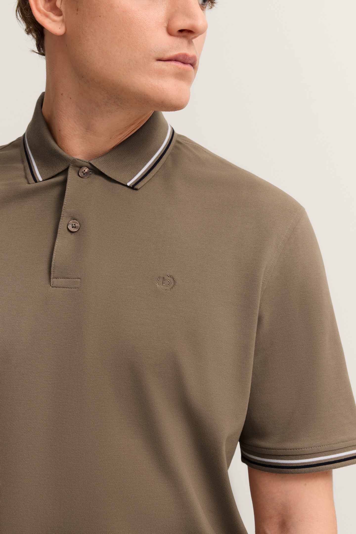 bugatti Poloshirt »Modern Fit« Basic Essential aus Baumwolle