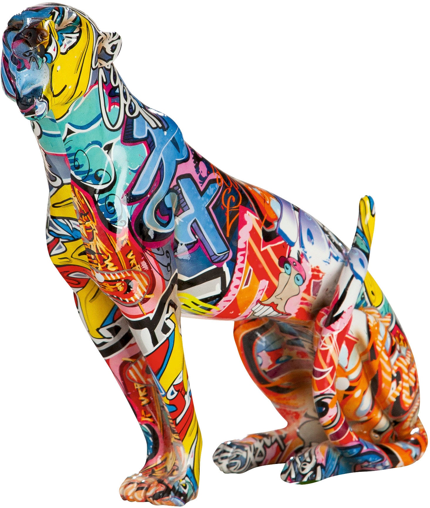 Tierfigur »Gepard Street Art«, Graffiti-Design
