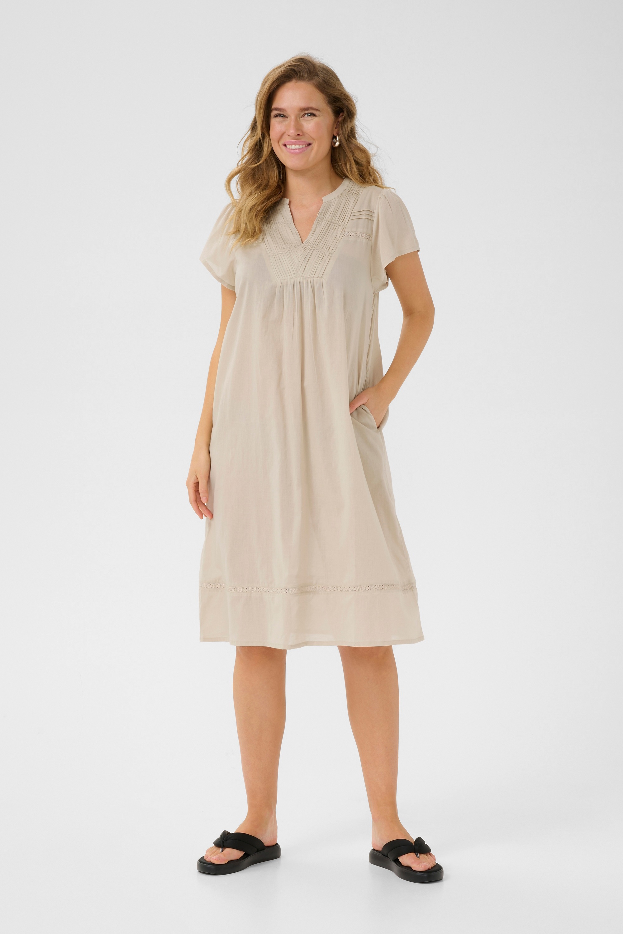 KAFFE Midikleid »Kleid KAkarli«
