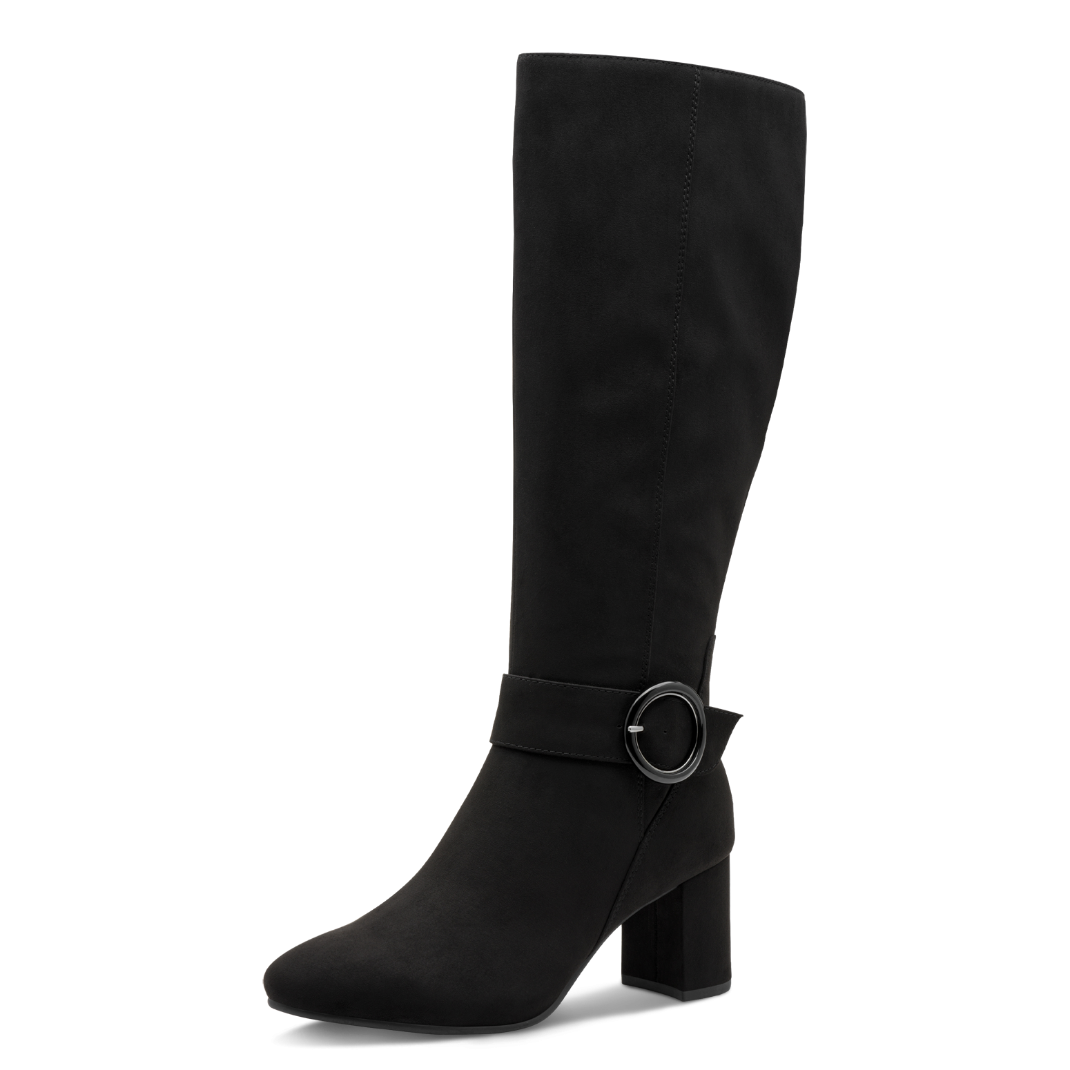 MARCO TOZZI Stiefel  , Blockabsatz, Businessstiefel, Langschaftstiefel mit Zierschnalle