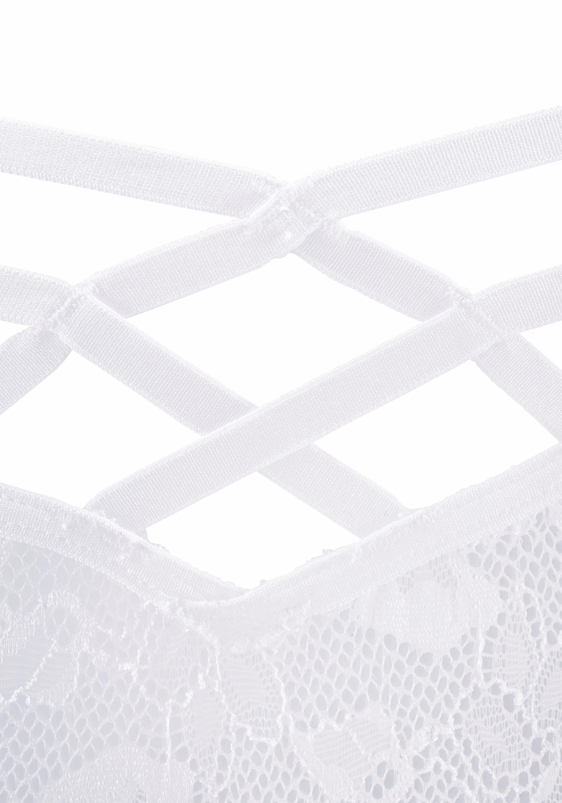 LASCANA String mit dekorativer Bänderoptik