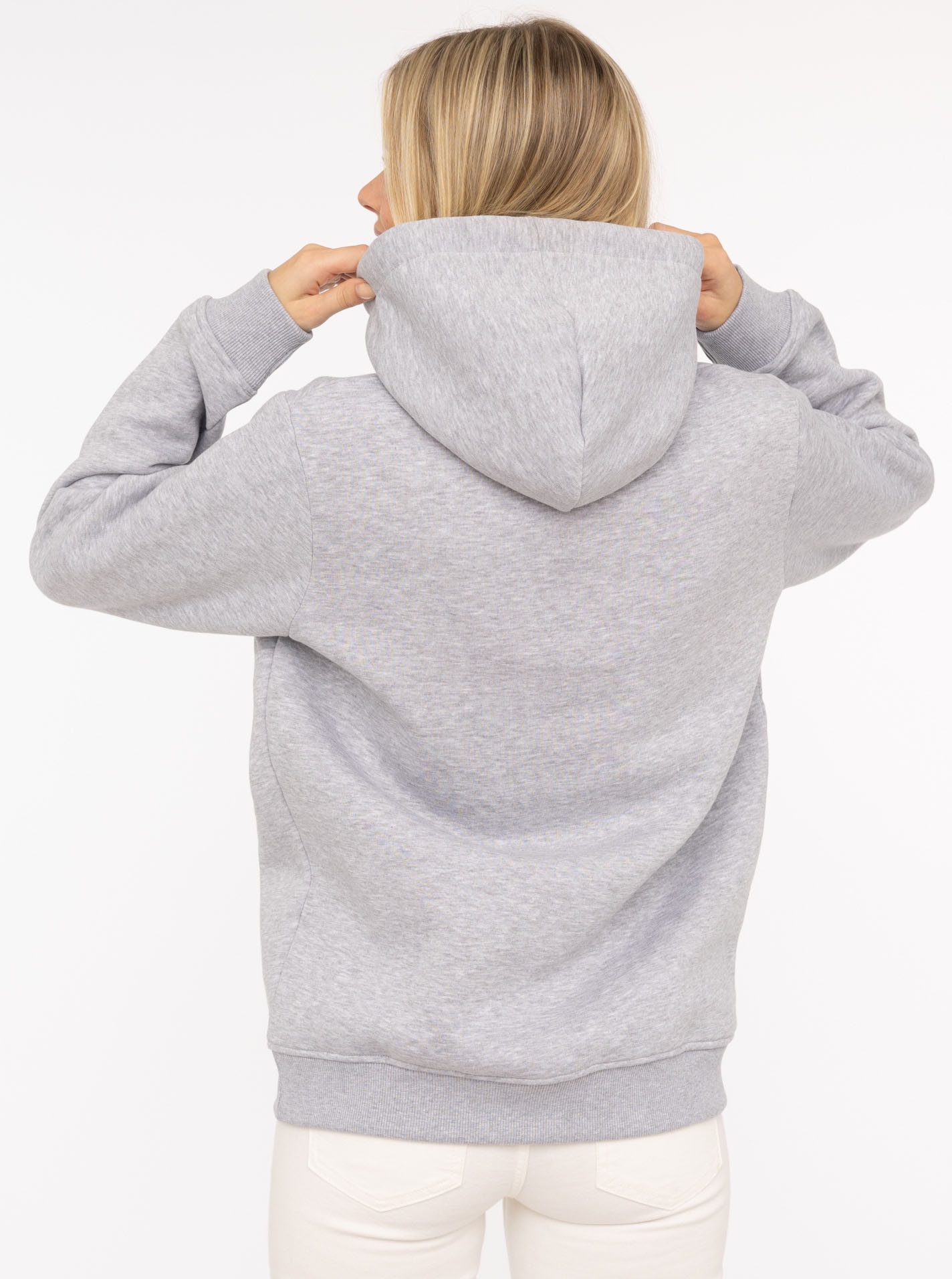 Zwillingsherz Hoodie »"Dog Love"«, Kapuzensweatshirt mit gesticktem Dackel-Motiv und Schriftzug