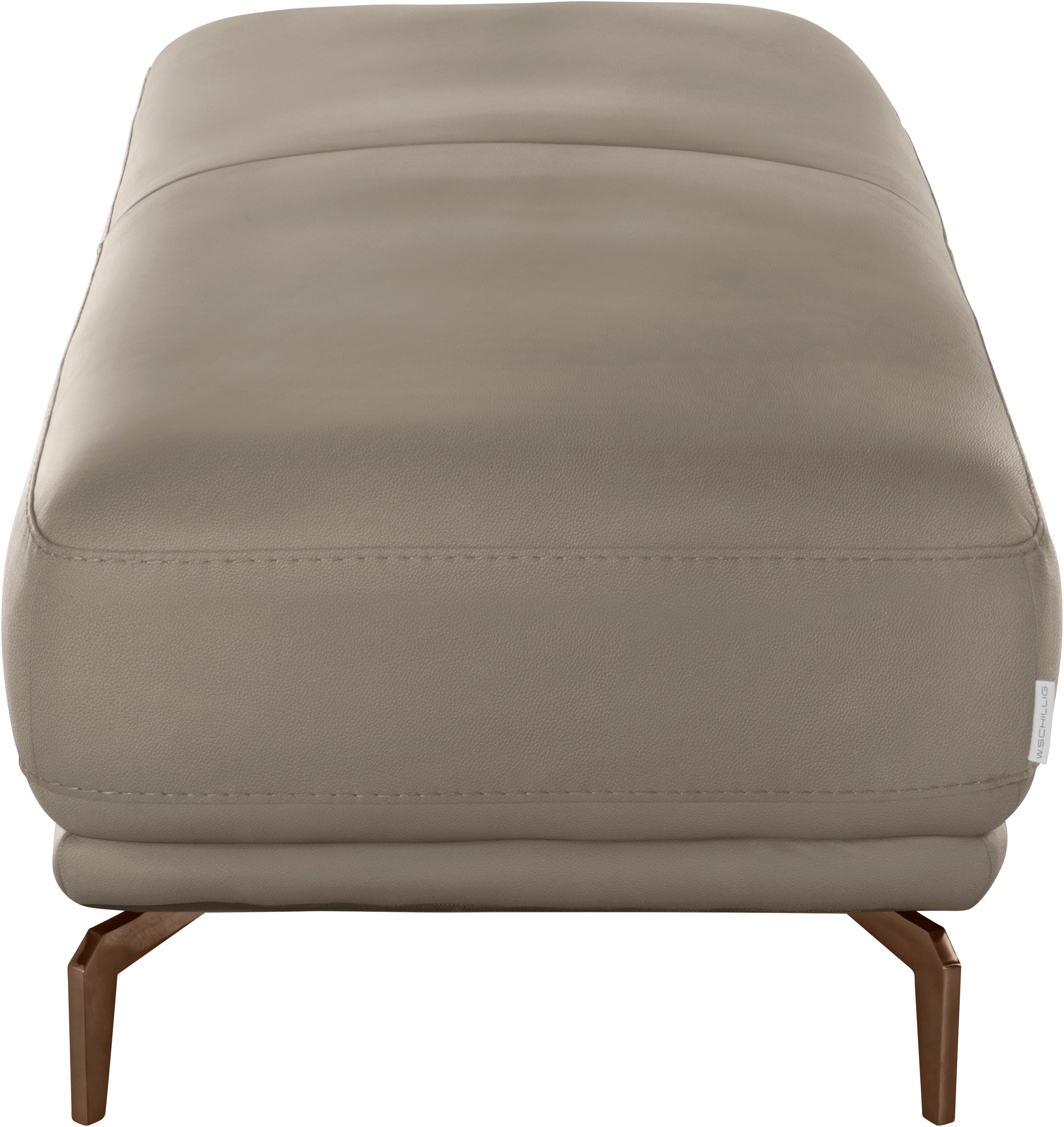 W.SCHILLIG Hocker »montanaa« mit Metallfüßen in Bronze pulverbeschichtet, Breite 141 cm