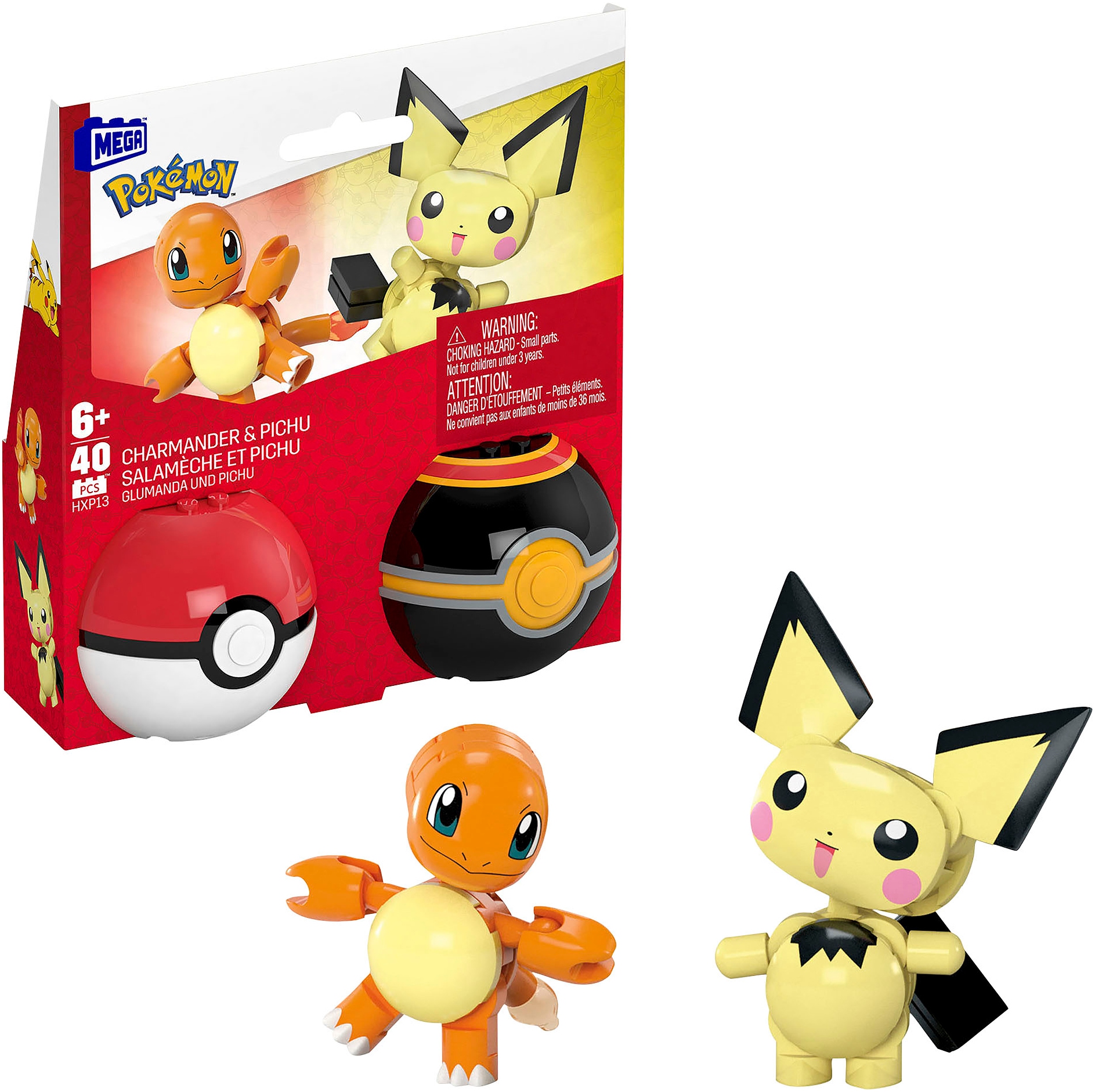 Spielbausteine »MEGA Pokémon Ball Coll - Charmander and Pichu«