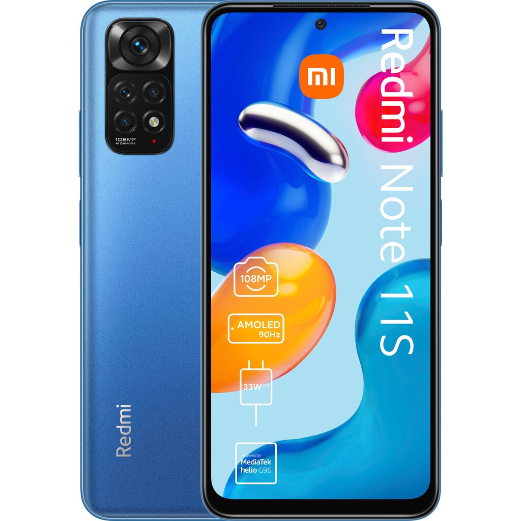 Xiaomi Smartphone »Redmi Note 11S«, Twilight Blue, 16,33 cm/6,43 Zoll, 64 GB Speicherplatz, 108 MP Kamera