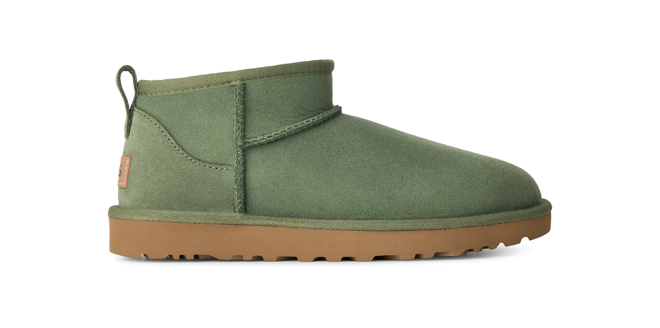 UGG Schlupfboots »Unisex, W CLASSIC ULTRA MINI«  Winterboots mit Ziernähten und Logoaufnäher an der Ferse