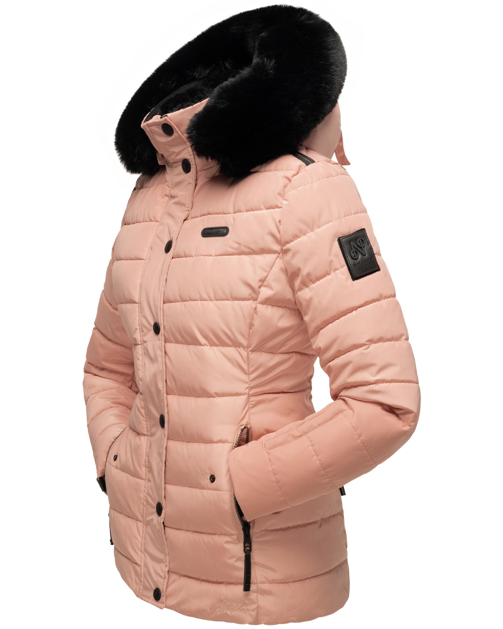 Navahoo Steppjacke »Winterjacke Milianaa«, mit Kapuze, Edle Winterjacke mit weicher Kunstfell-Kapuze