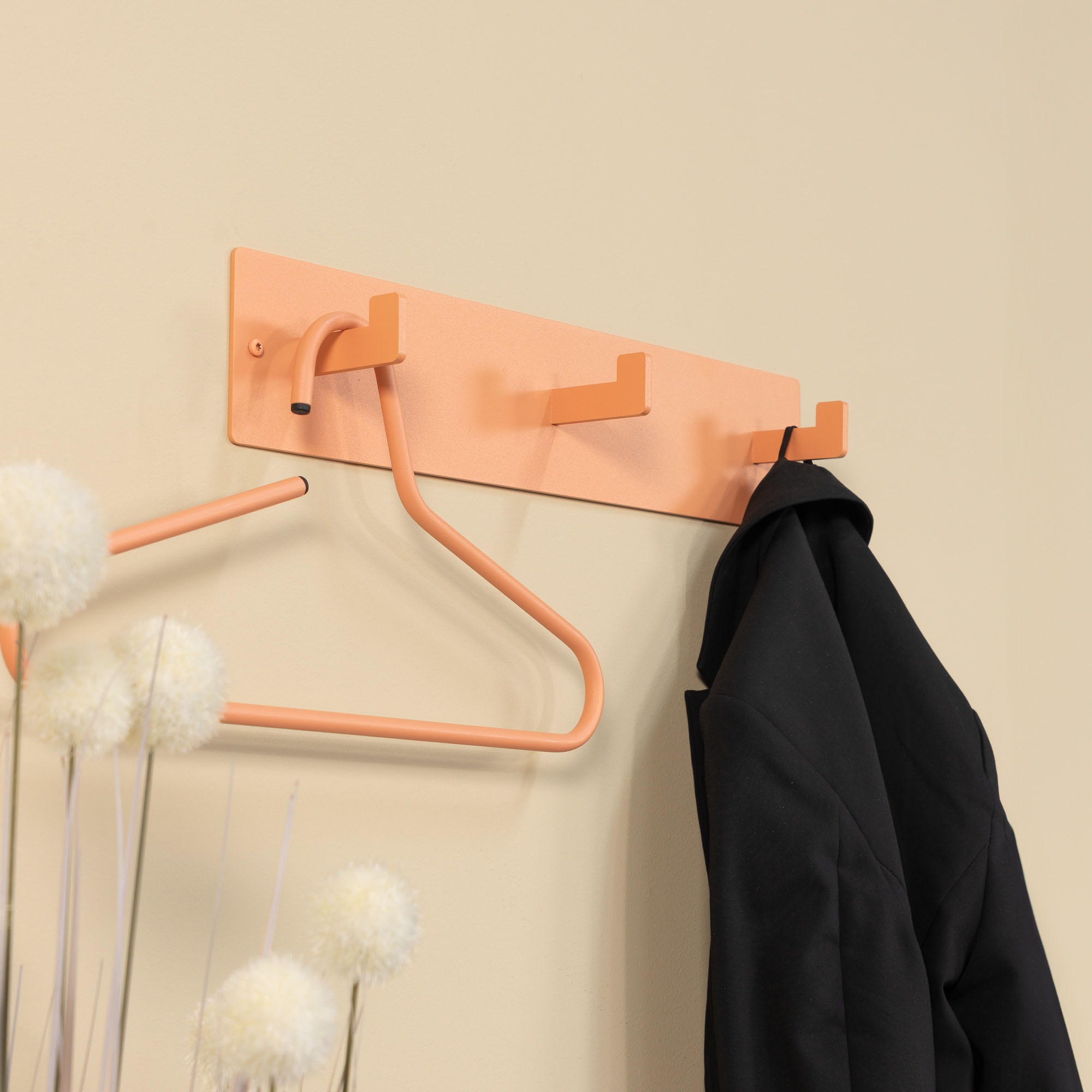 Spinder Design Garderobenhaken Metall, Zeitloses Design, 3 Haken, Breite 50 cm